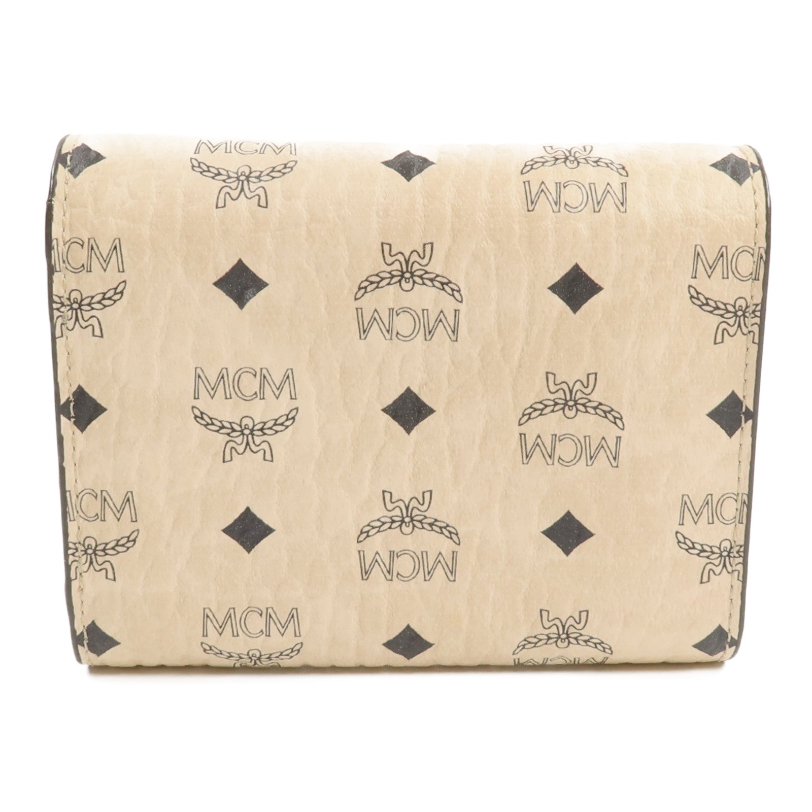MCM 塗層帆布/牛皮皮革Wallet錢包