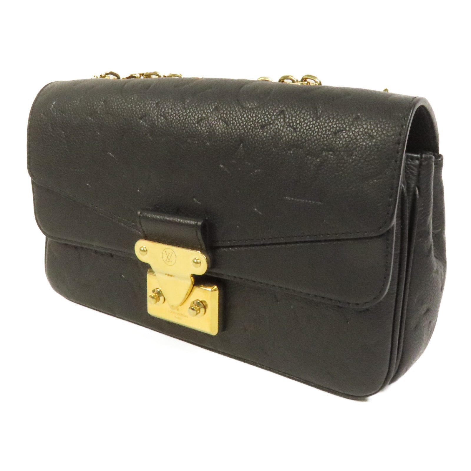 LOUIS VUITTON Momogram Empreinte Marceau金扣肩背袋