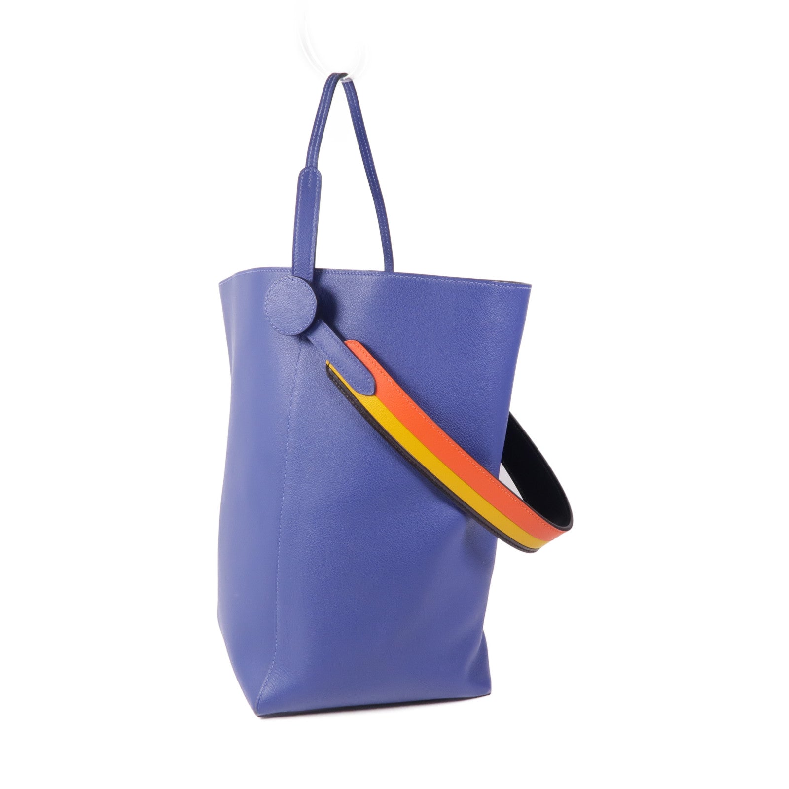 HERMES Evercolor皮革Licol 19肩背袋Bleu Brighton