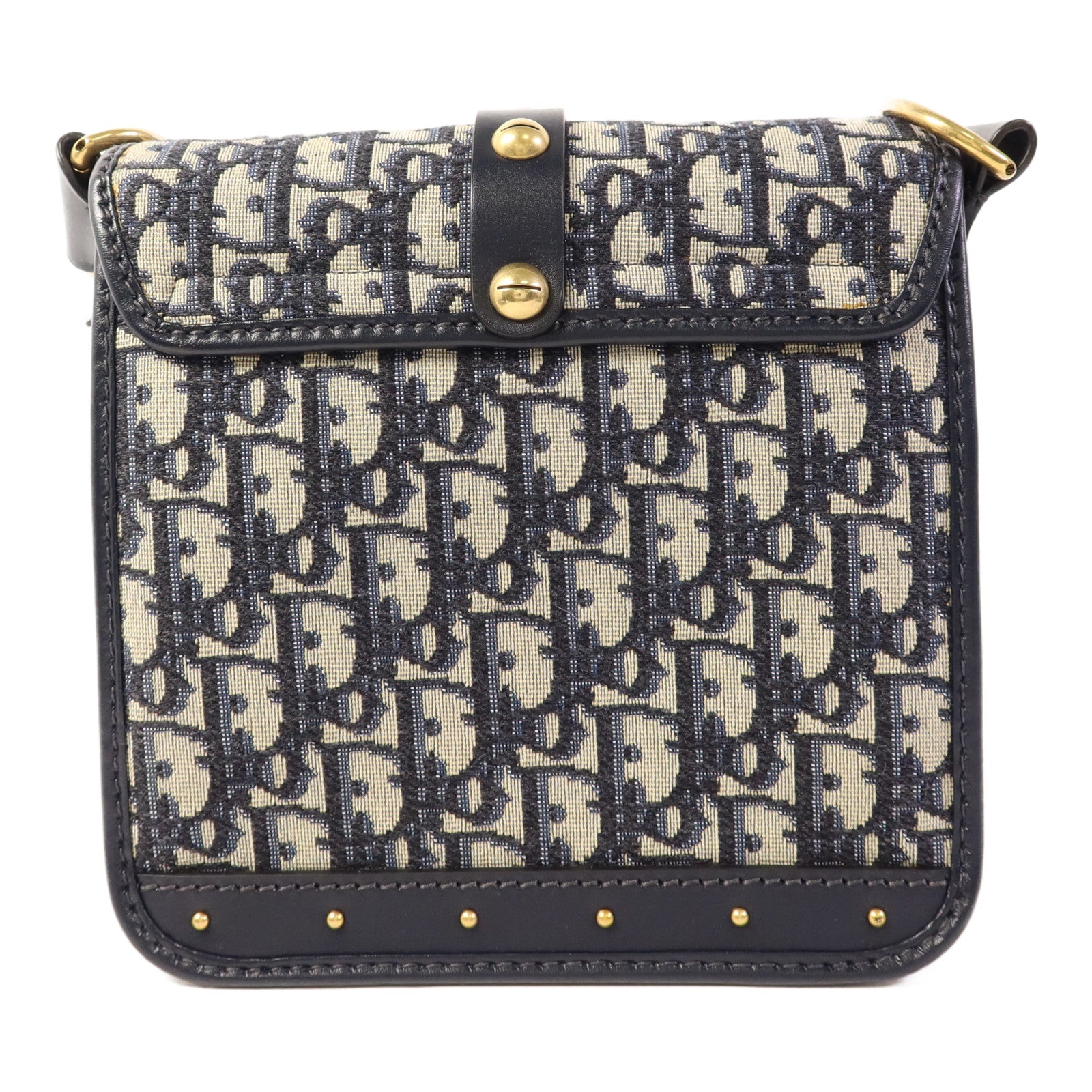 Dior 帆布Shoulder Bag金扣肩背袋