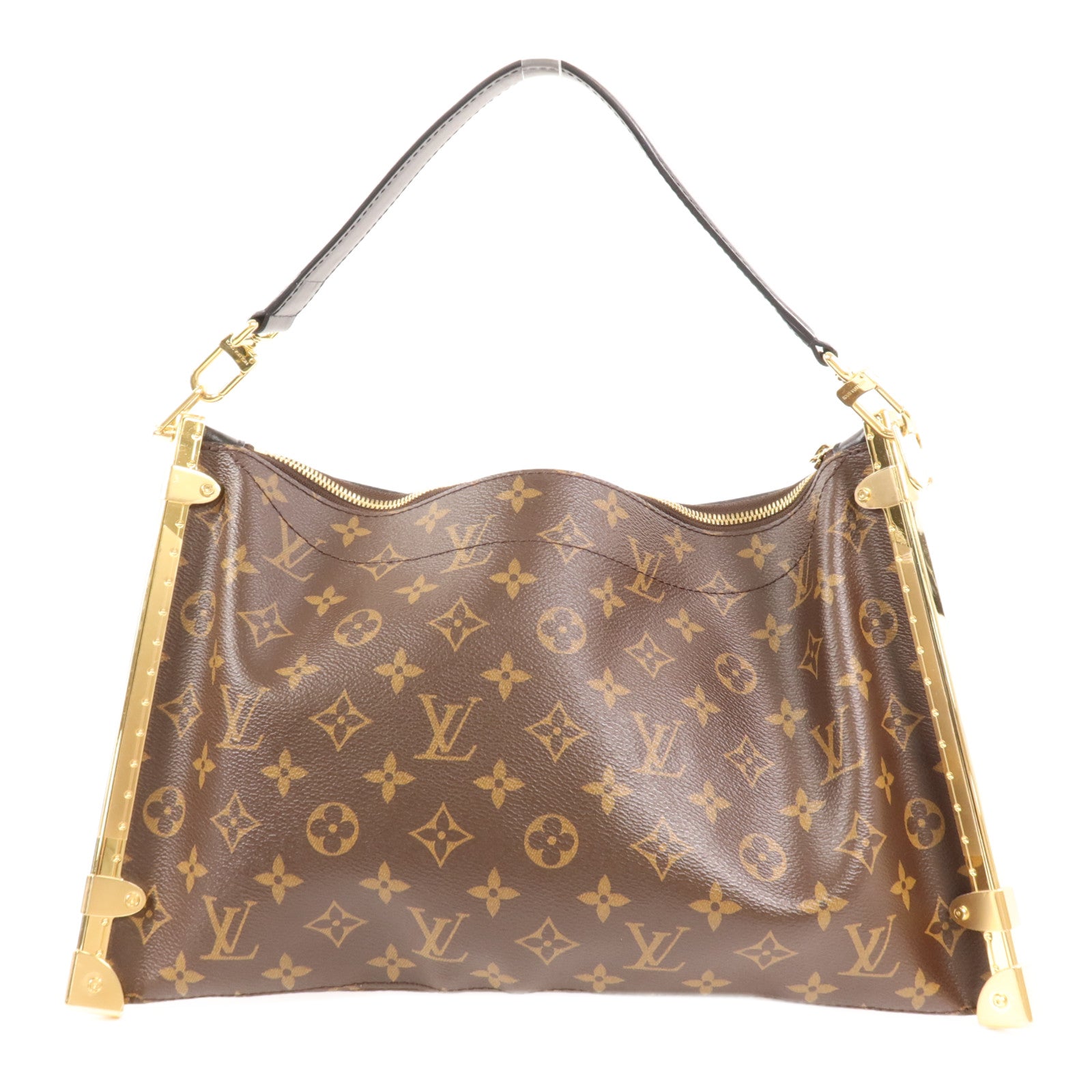 LOUIS VUITTON Monogram Lucky Trunk金扣手挽肩背兩用袋