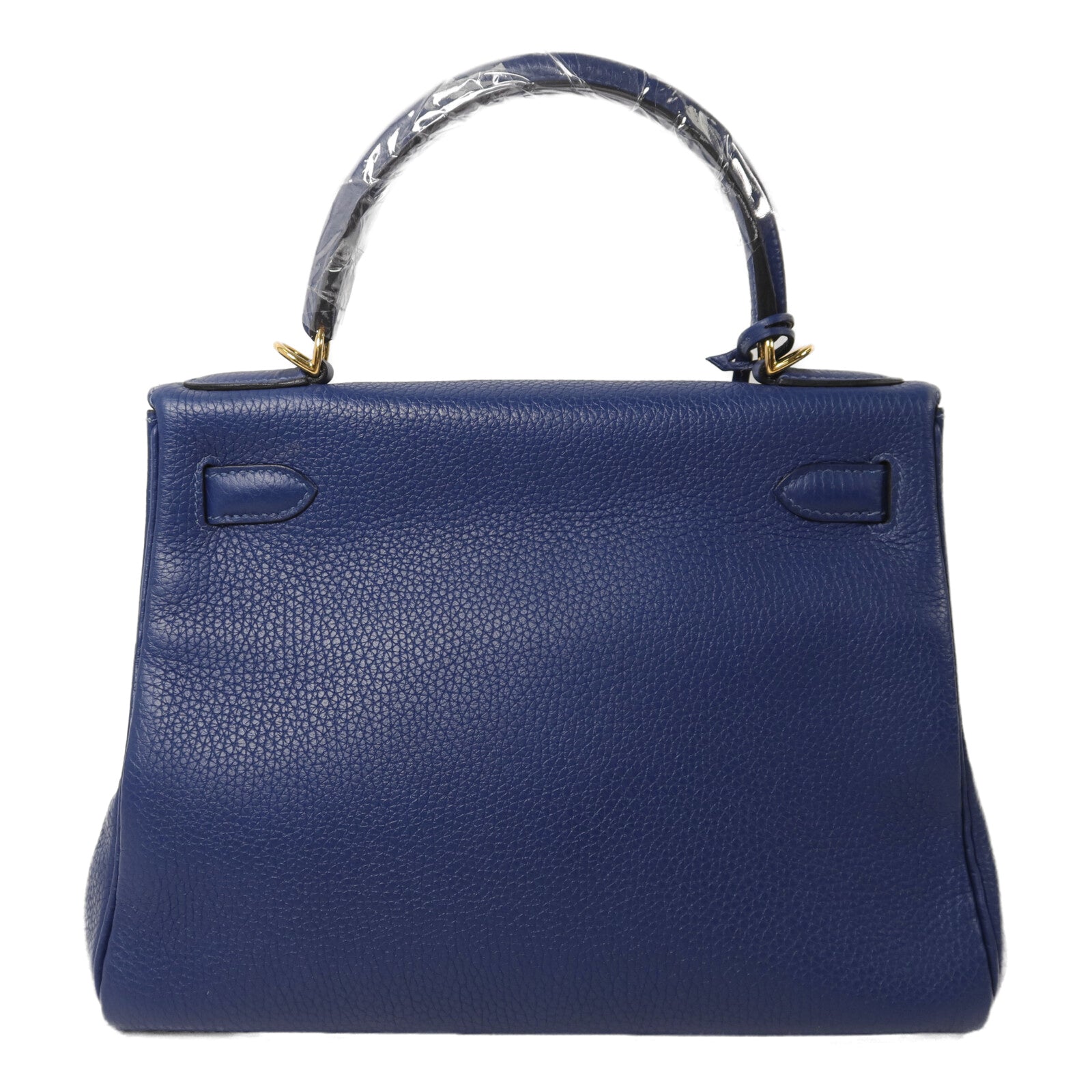 HERMES Togo皮革Kelly 28手挽肩背兩用袋Deep Blue