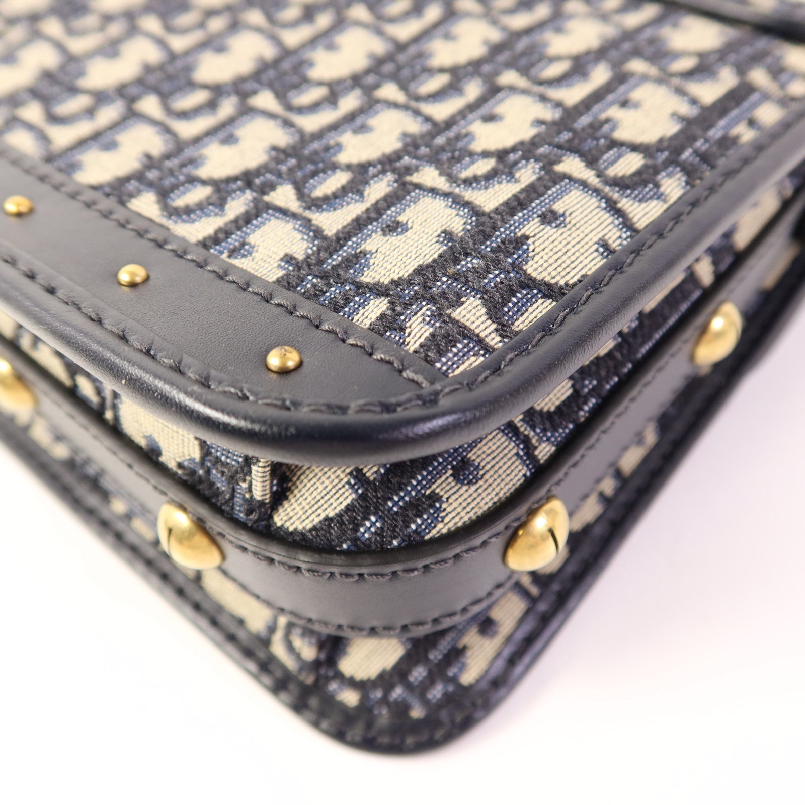 Dior 帆布Shoulder Bag金扣肩背袋