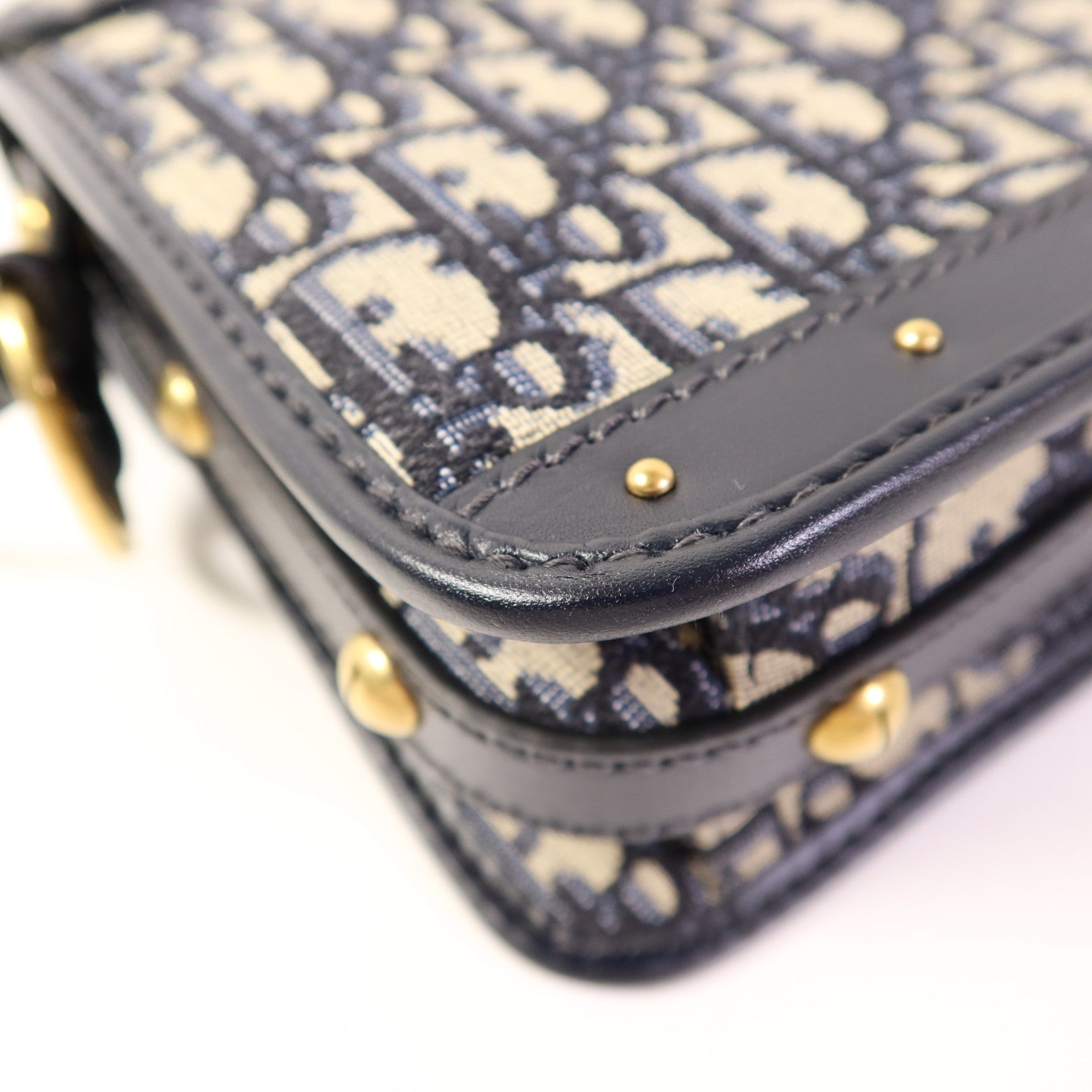 Dior 帆布Shoulder Bag金扣肩背袋