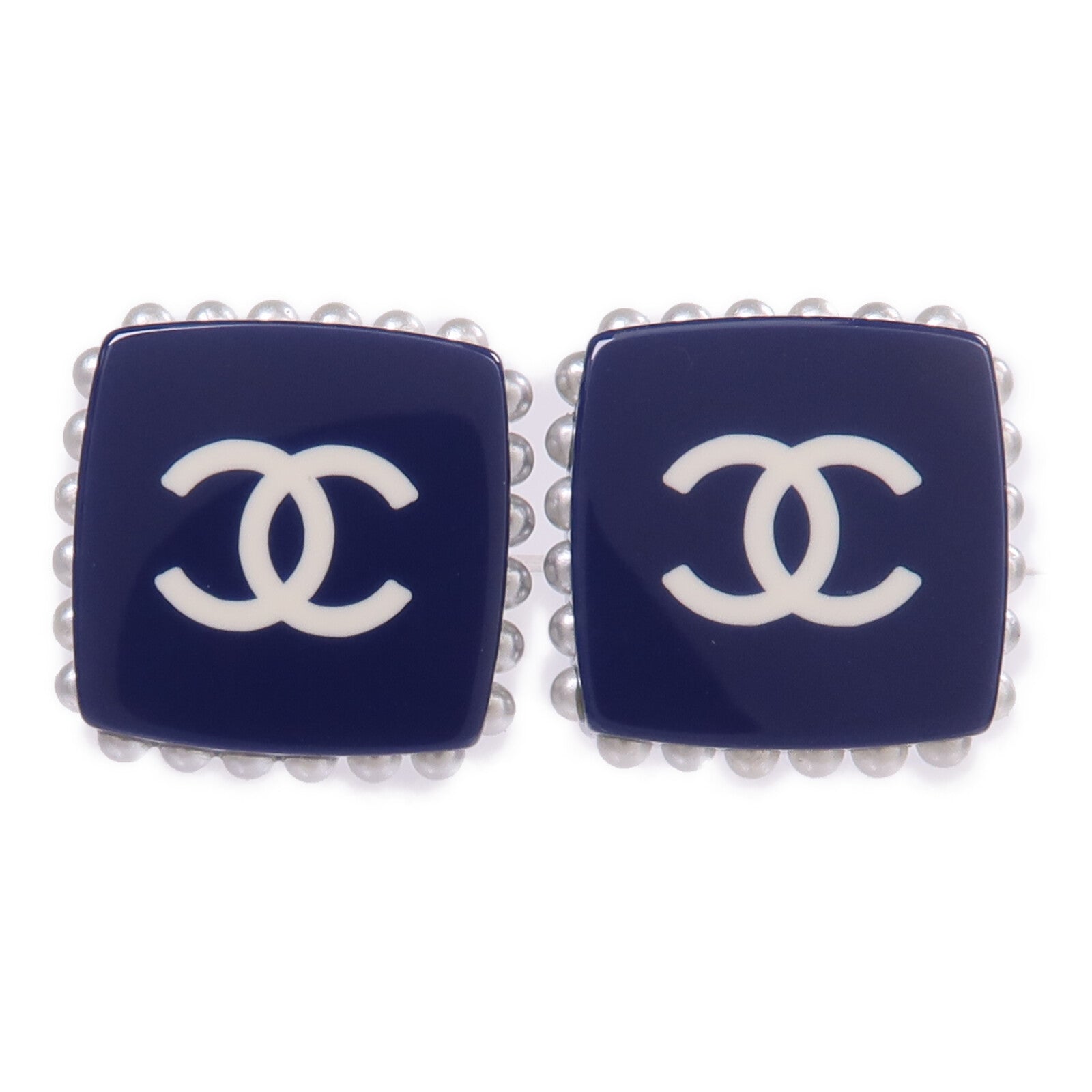 CHANEL 【激減優惠】PVC Earrings銀扣耳環