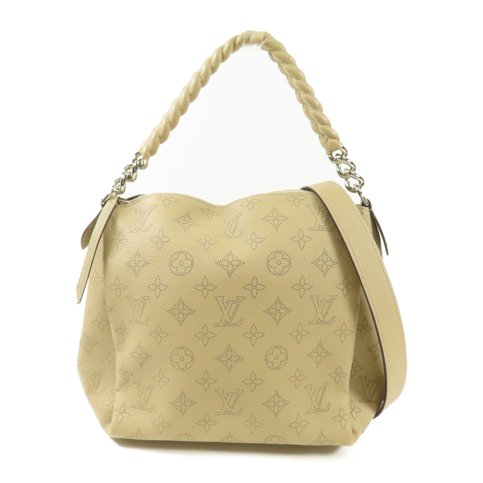 LOUIS VUITTON Mahina Babylone BB銀扣手挽肩背兩用袋