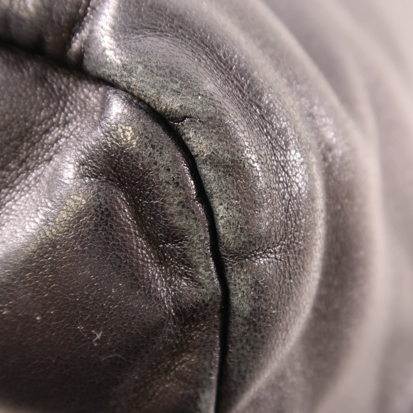 PRADA Handbag Nylon Leather Black