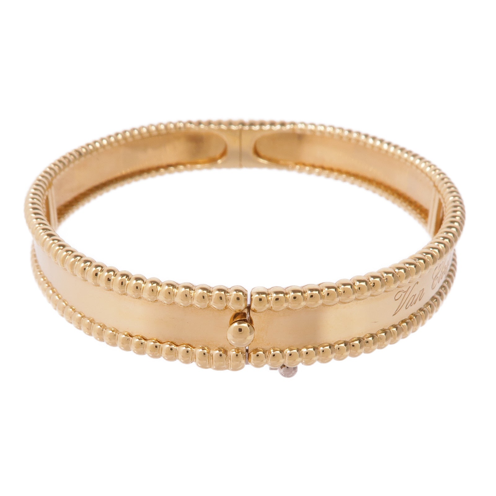 Van Cleef & Arpels 18K黃金Perlée Signature Bracelet手鐲