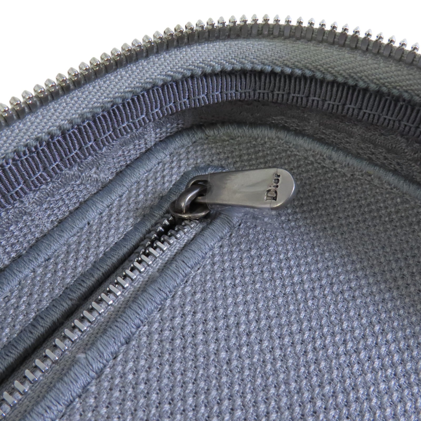 Dior 帆布Vanity case銀扣手挽袋