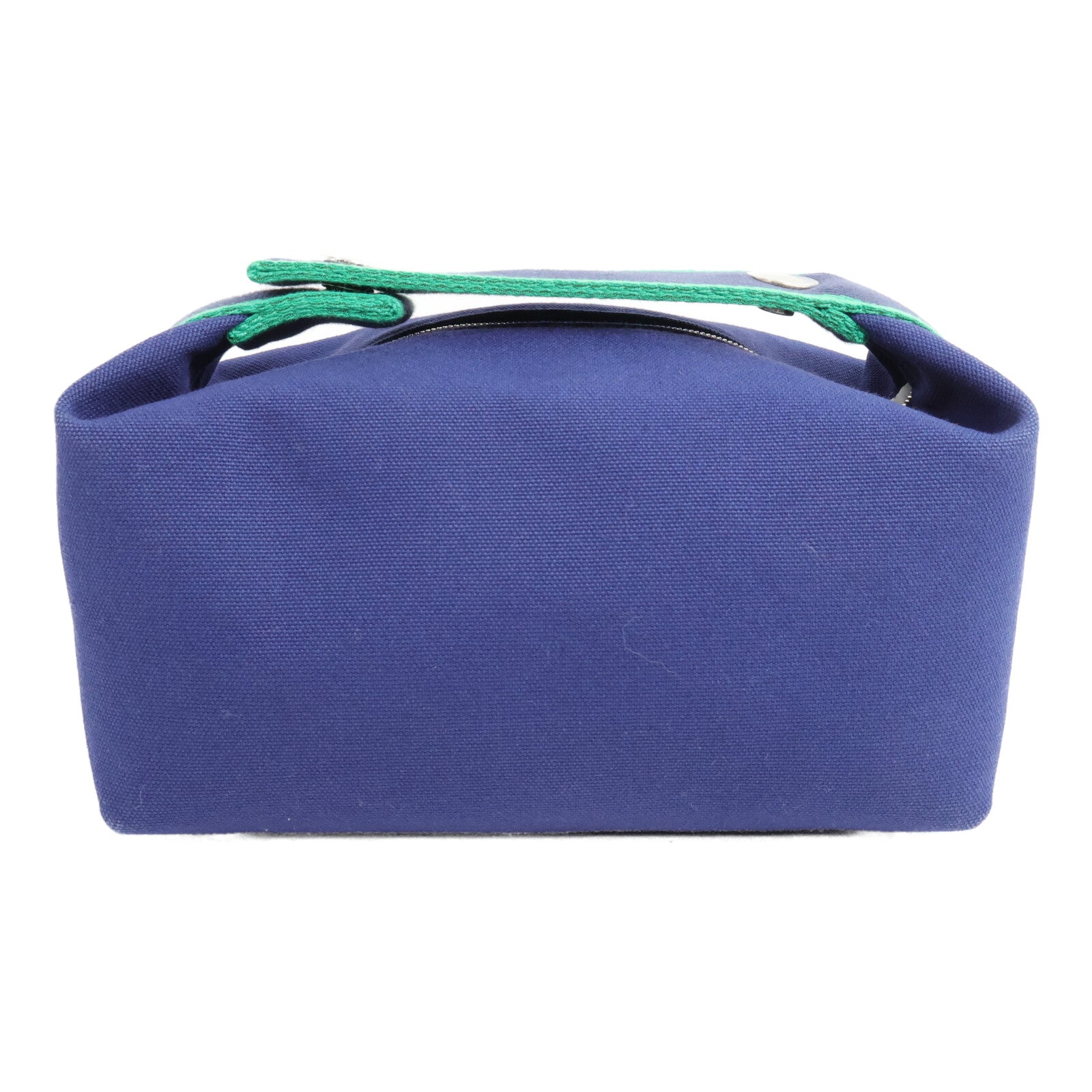HERMES 帆布Bride A Brac PM手挽袋Bleu Marine