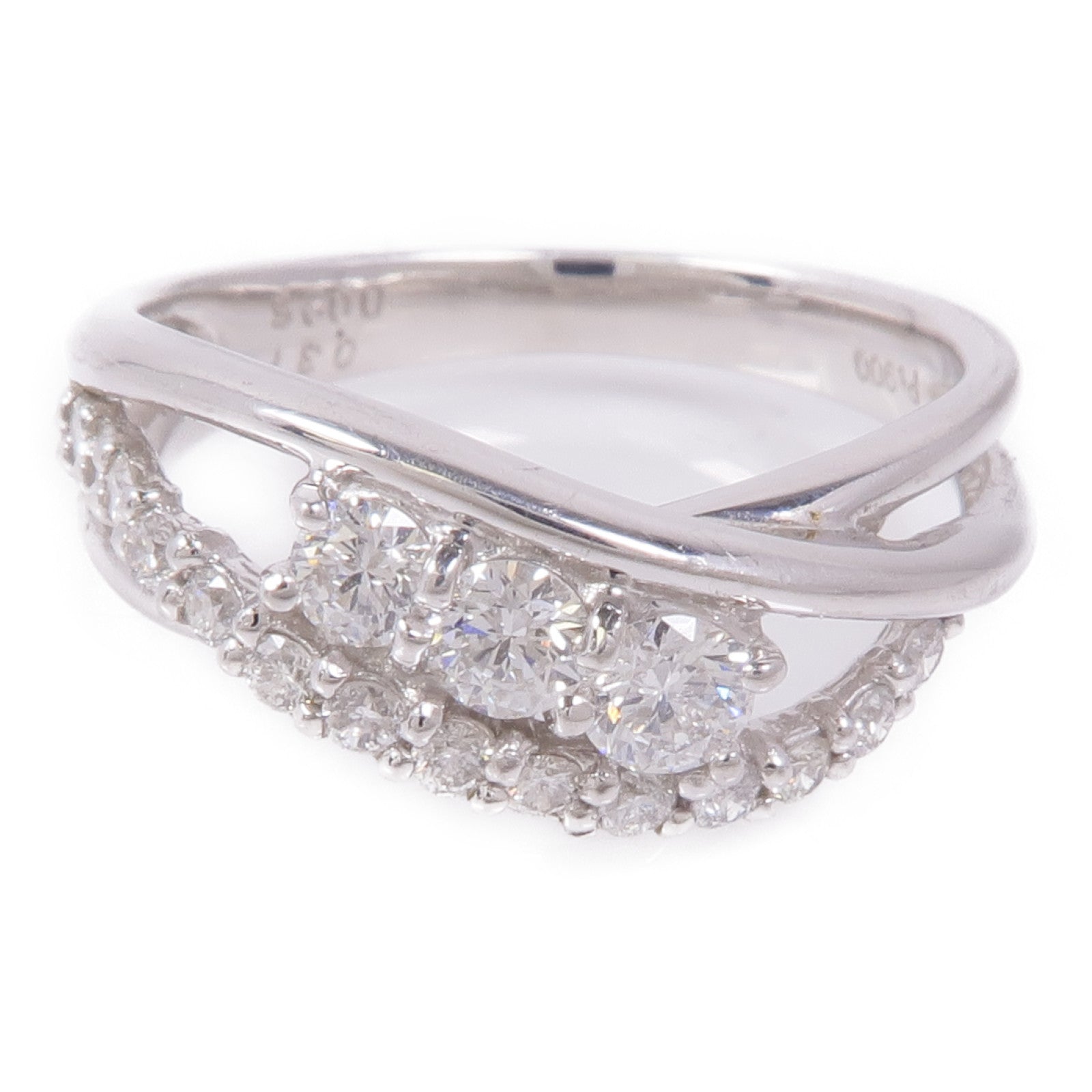 JEWELRY 【激減優惠】PT900鉑金Diamond Ring鑽石戒指US#6.5