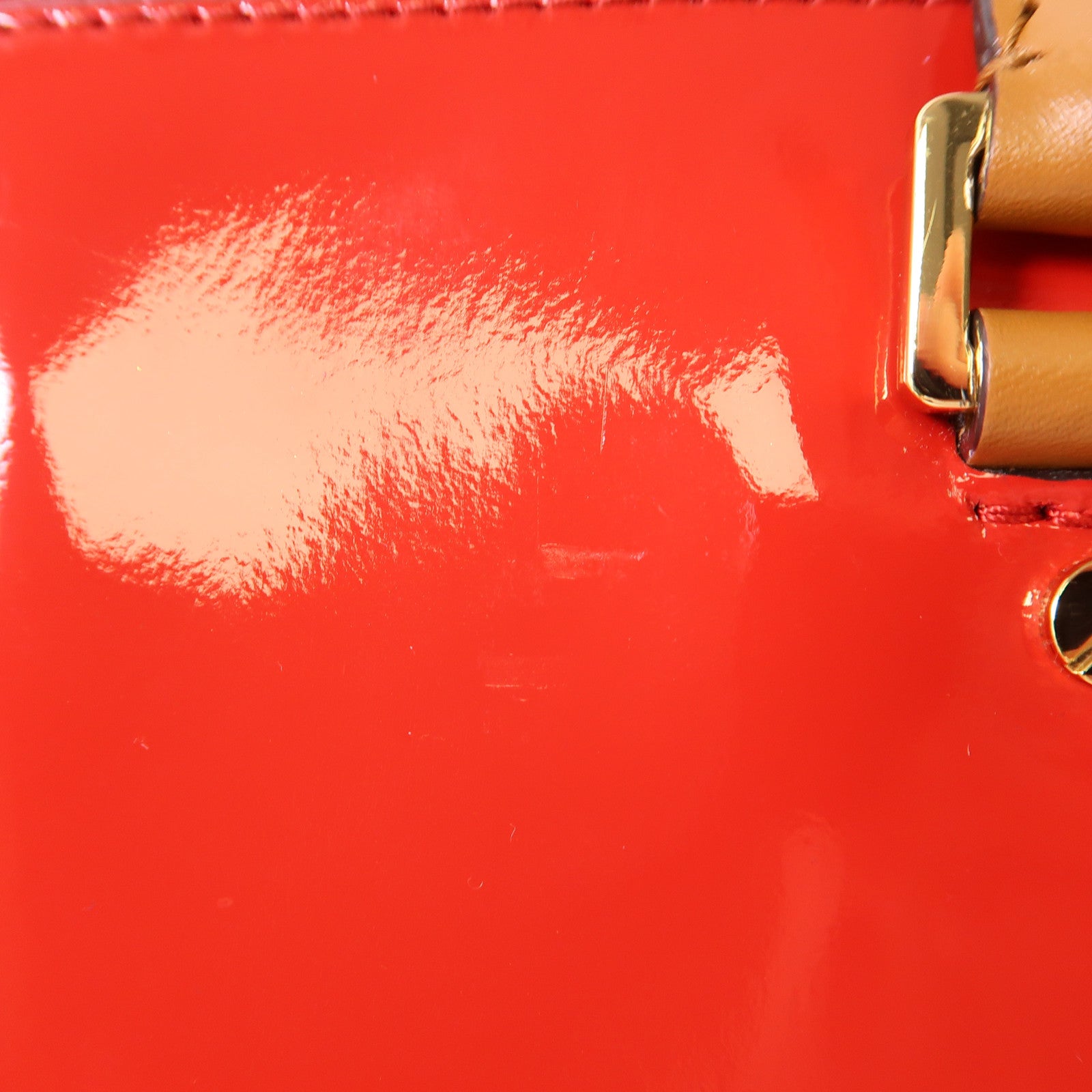 Michael Kors 漆皮皮革Hand Bag金扣手挽袋