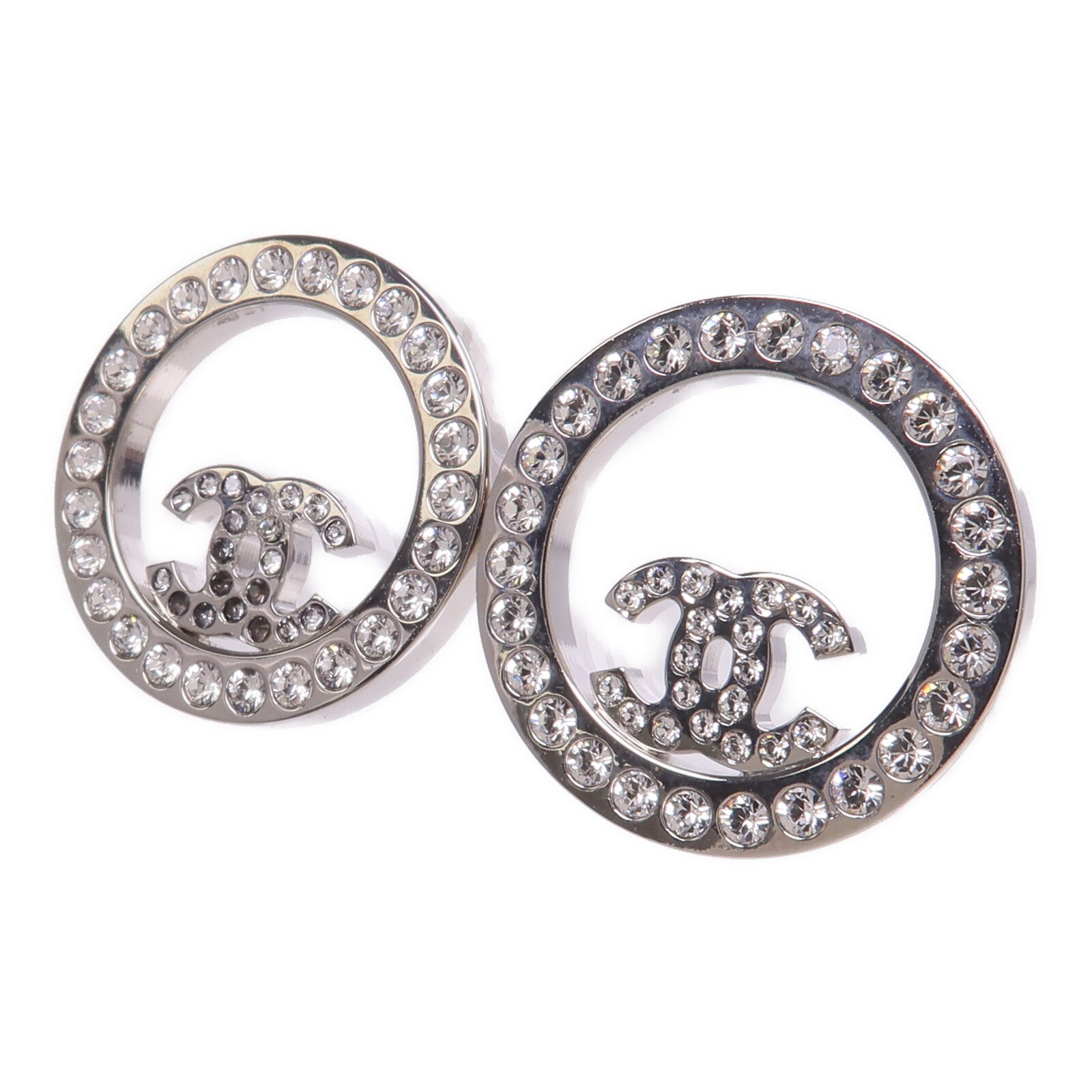 CHANEL 【激減優惠】金屬Earrings銀扣耳環