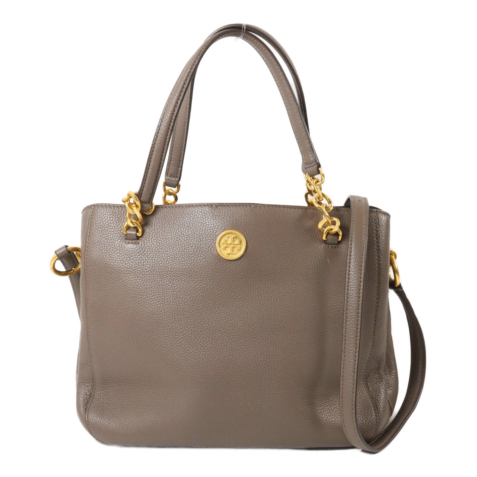 Tory Burch 牛皮皮革Carson Tote鏈帶手挽肩背兩用袋