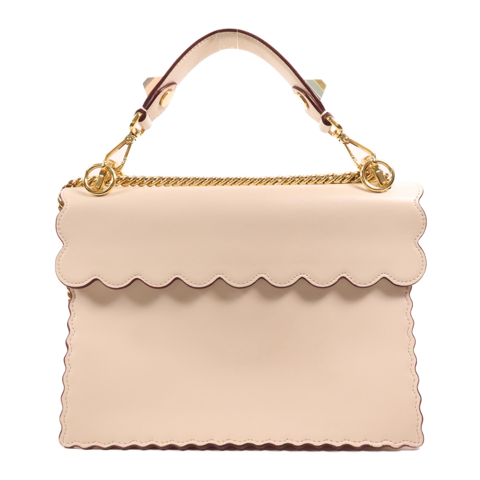 FENDI 牛皮皮革Kan I金扣手挽肩背兩用袋