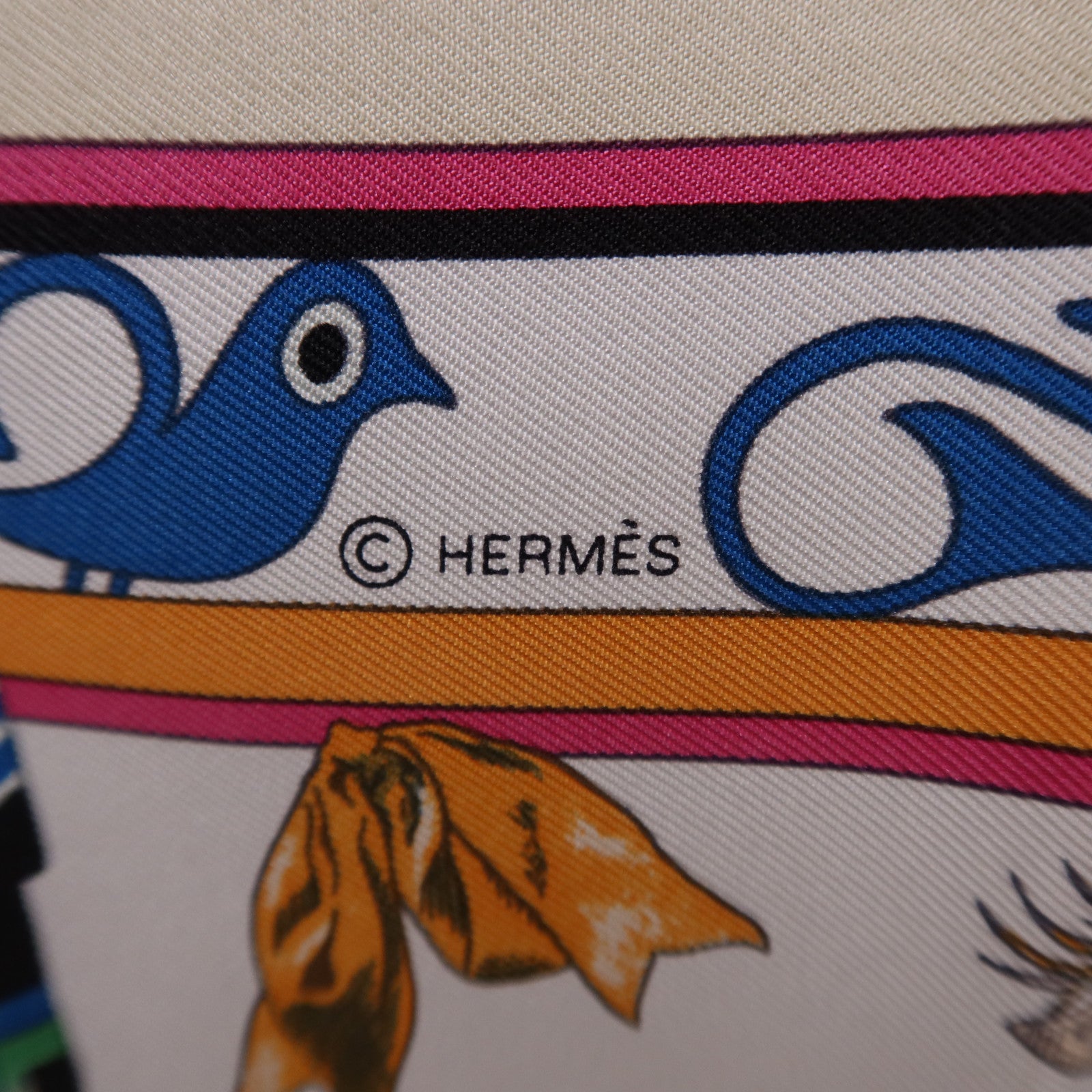 HERMES 絲質Scarf 90X90絲巾Multicolor