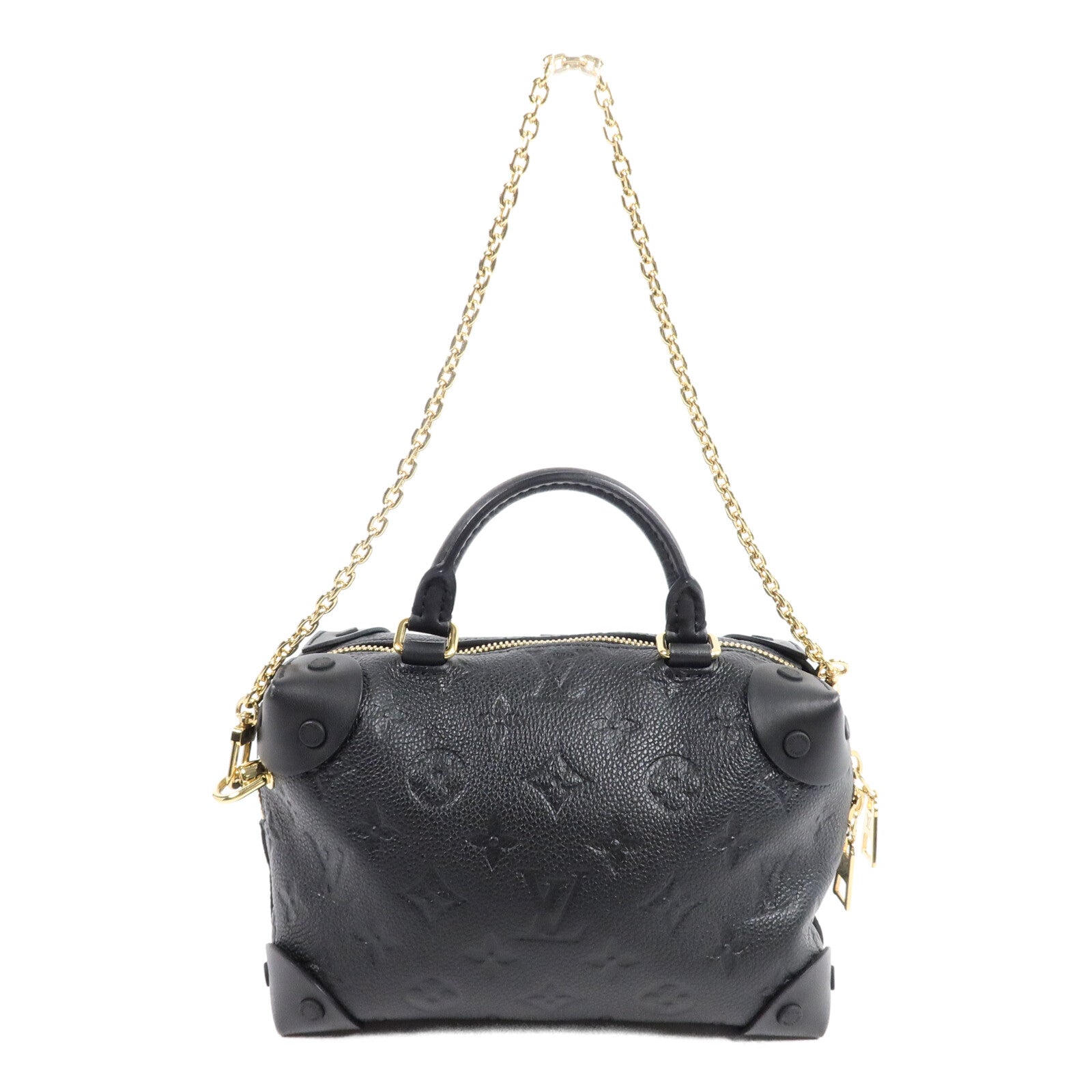 LOUIS VUITTON Monogram Empreinte Petite金扣手挽肩背兩用袋