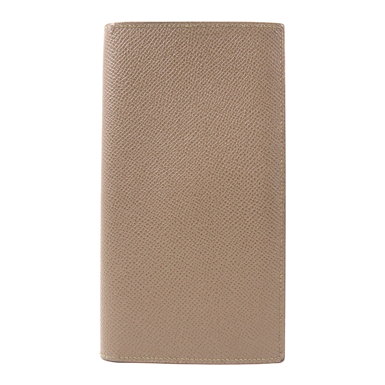 HERMES 【萬聖節商品】Epsom皮革Fleming Long Wallet長錢包Etoupe大象灰
