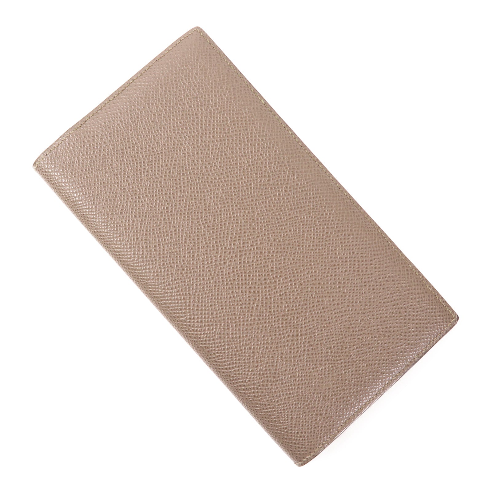 HERMES 【萬聖節商品】Epsom皮革Fleming Long Wallet長錢包Etoupe大象灰