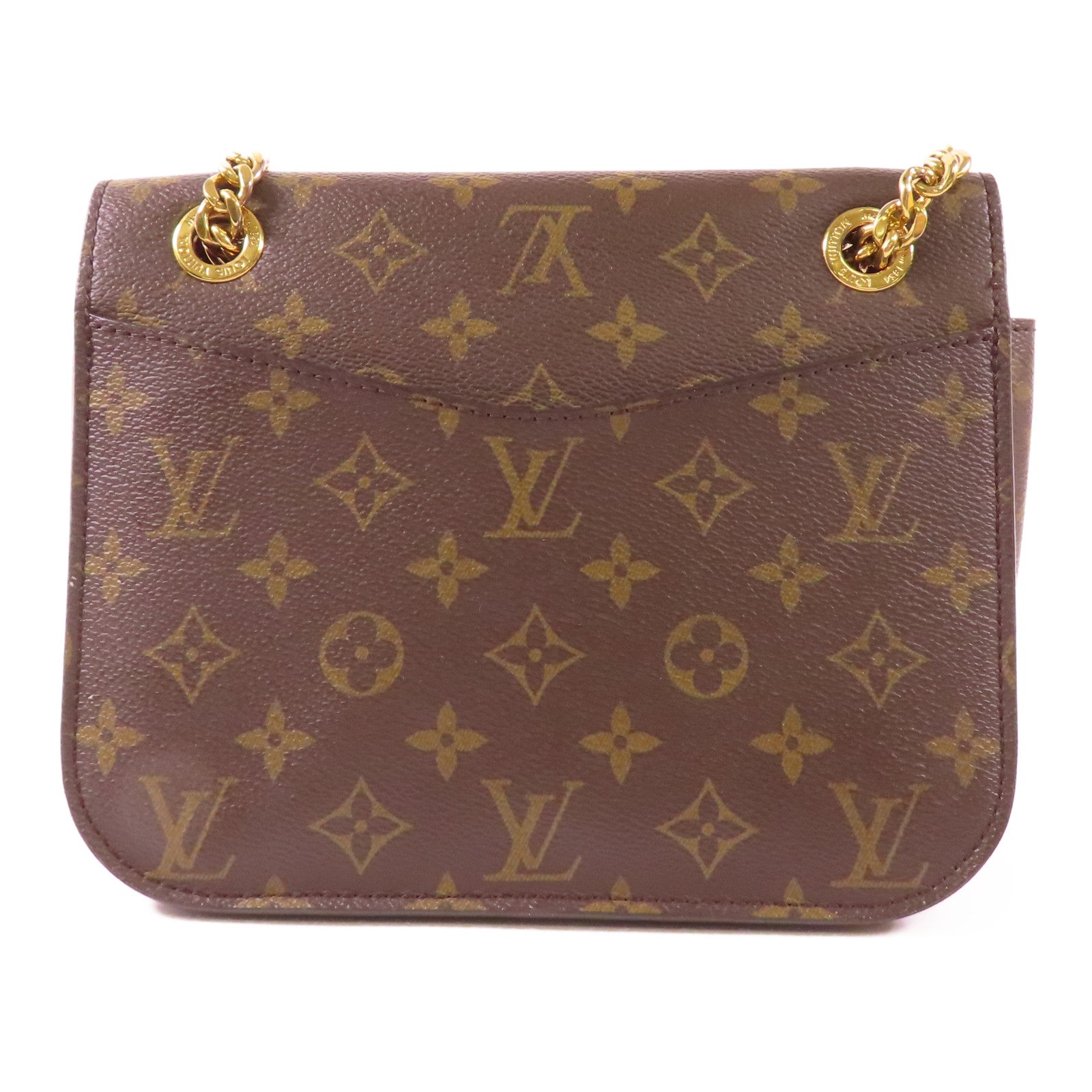 LOUIS VUITTON LV GHW Passy Shoulder Bag M45592 Monogram Brown