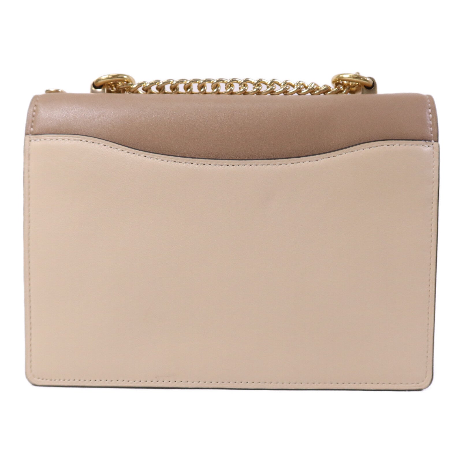 COACH 牛皮皮革Shoulder Bag金扣鏈帶肩背袋