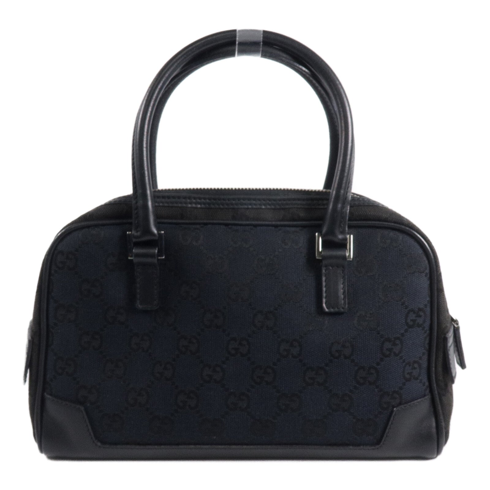 GUCCI 帆布/牛皮皮革Capri Bowler Bag手挽袋