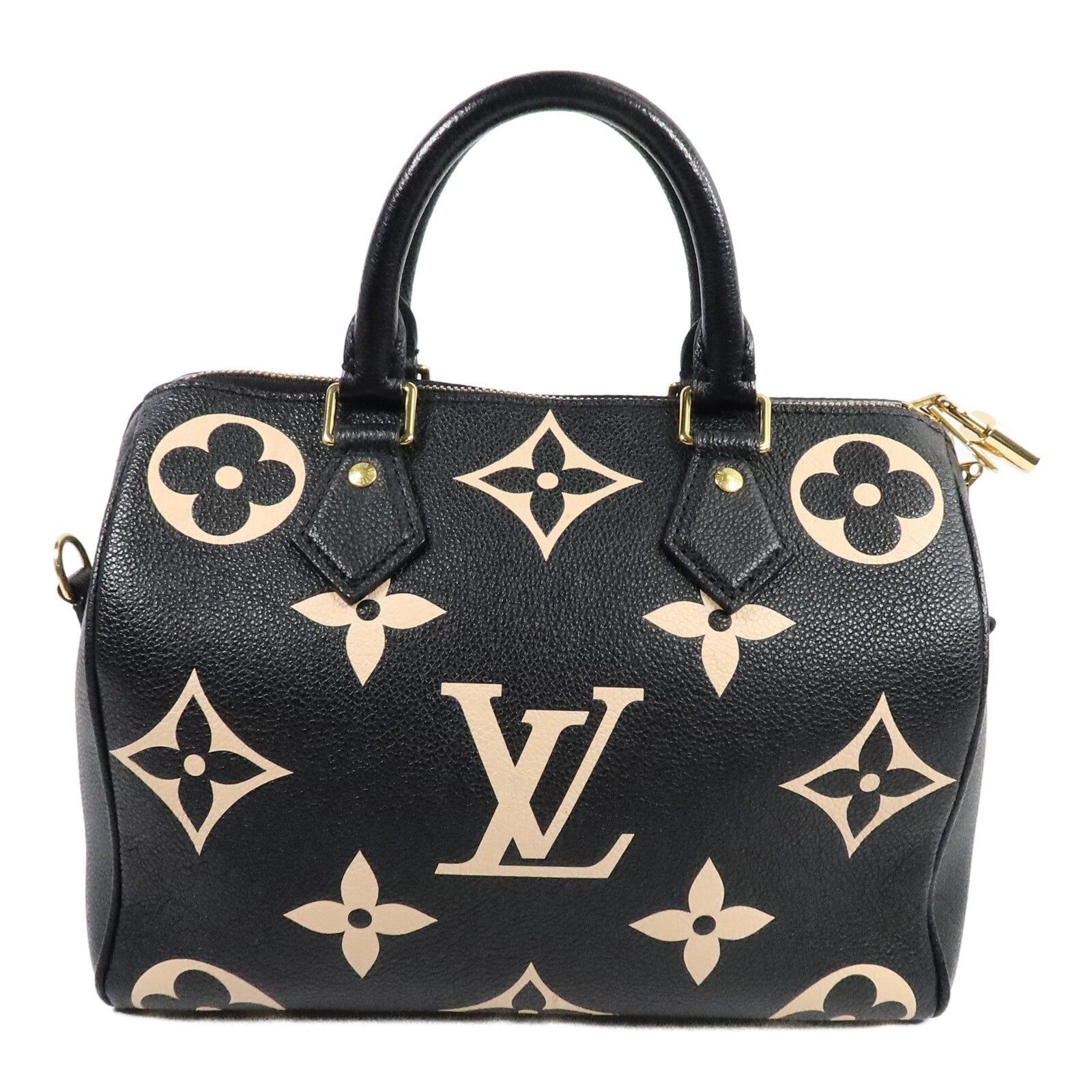 LOUIS VUITTON Monogram Empreinte Speedy Bandouliere 25手挽肩背兩用袋