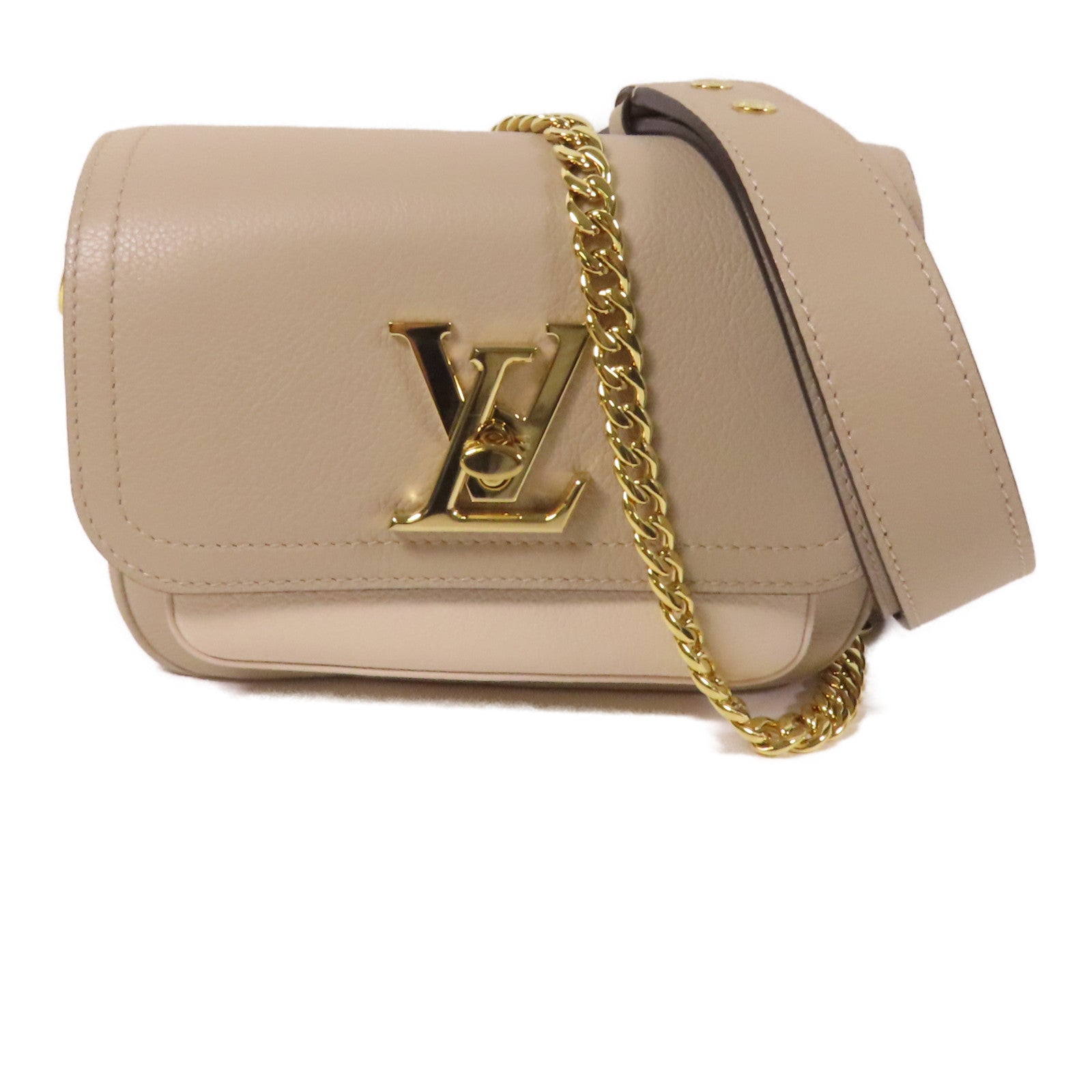 LOUIS VUITTON 牛皮皮革Lockme Tender金扣手挽肩背兩用袋