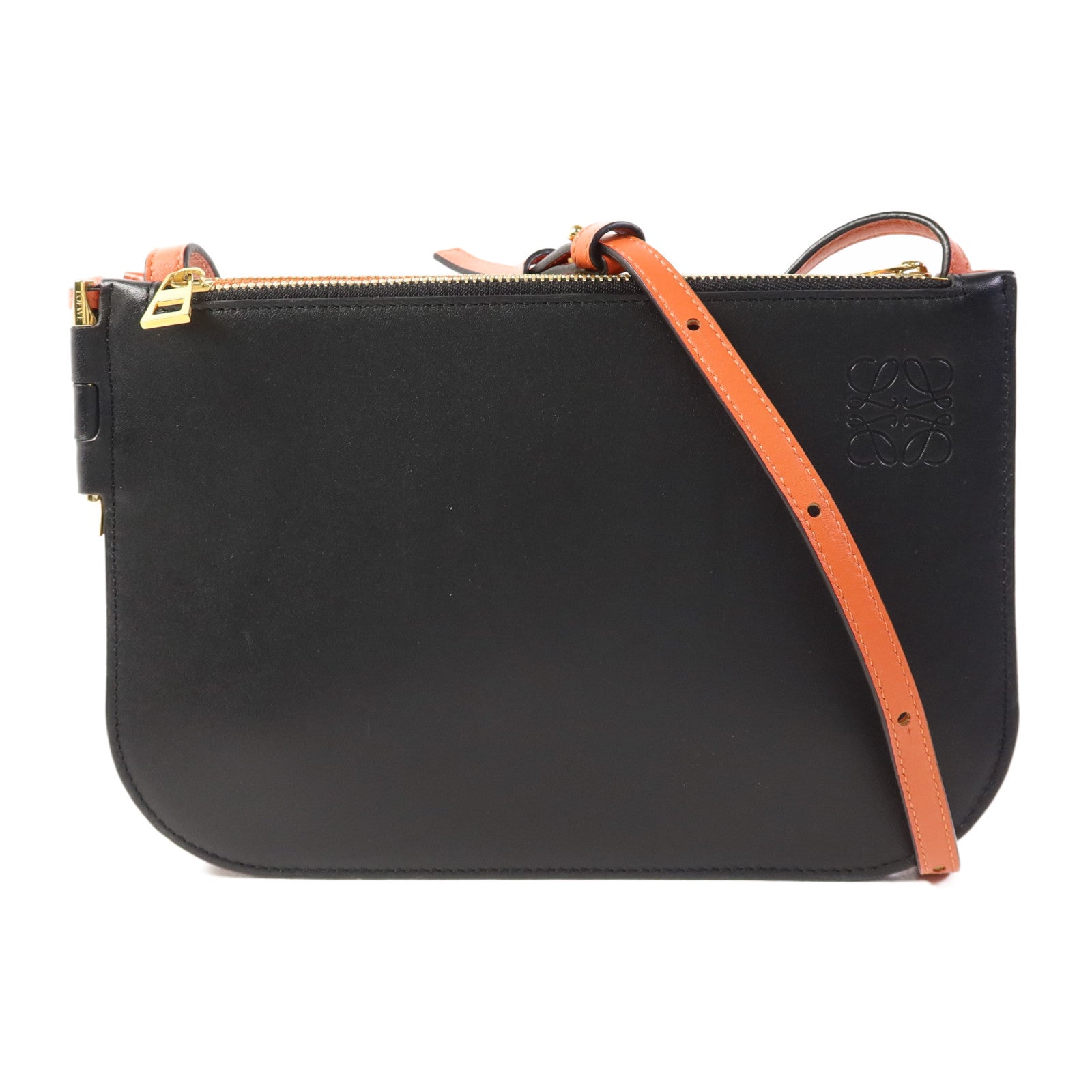 LOEWE 【激減優惠】牛皮皮革Gate Double金扣肩背袋