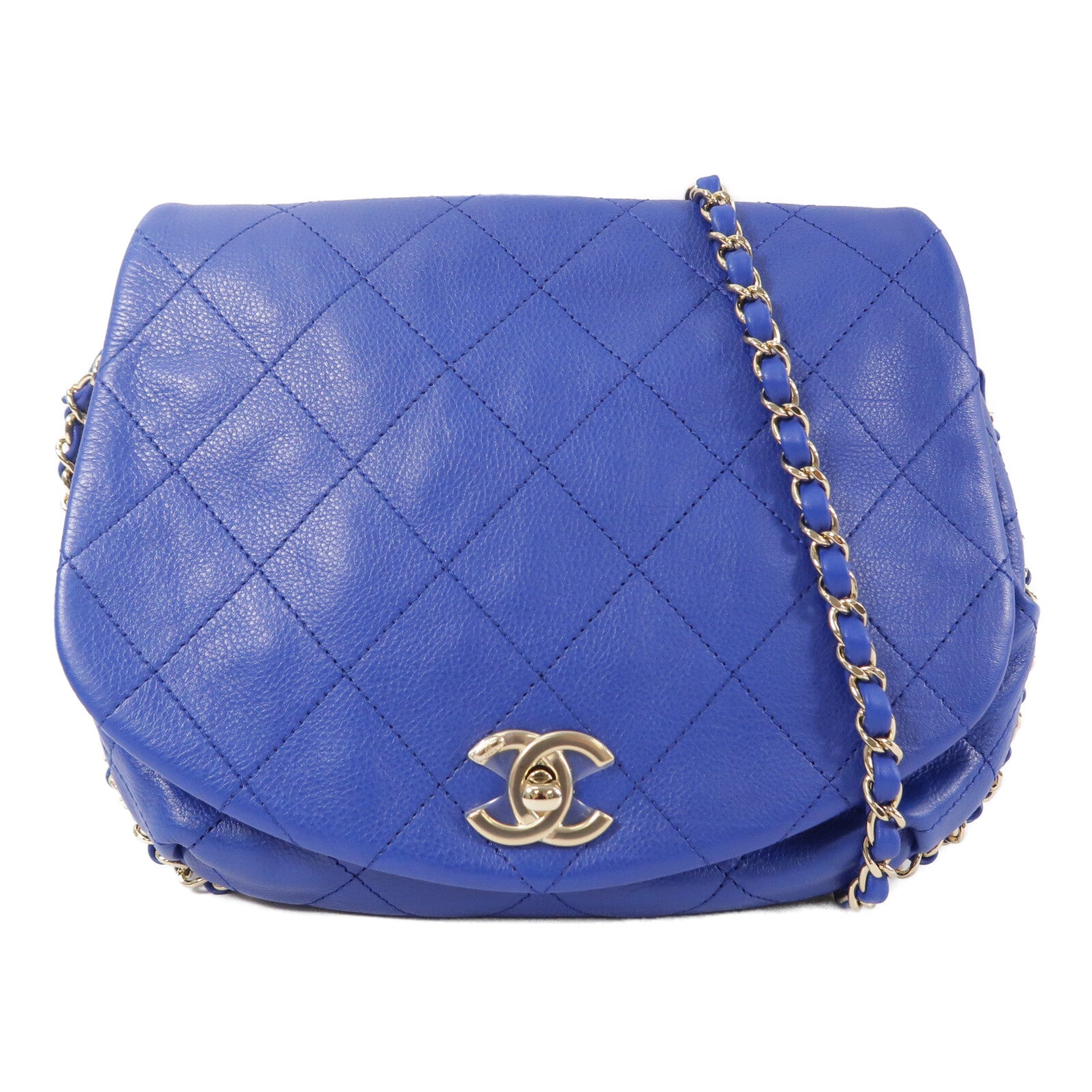 CHANEL 牛皮皮革Chain Shoulder Bag鏈帶肩背袋