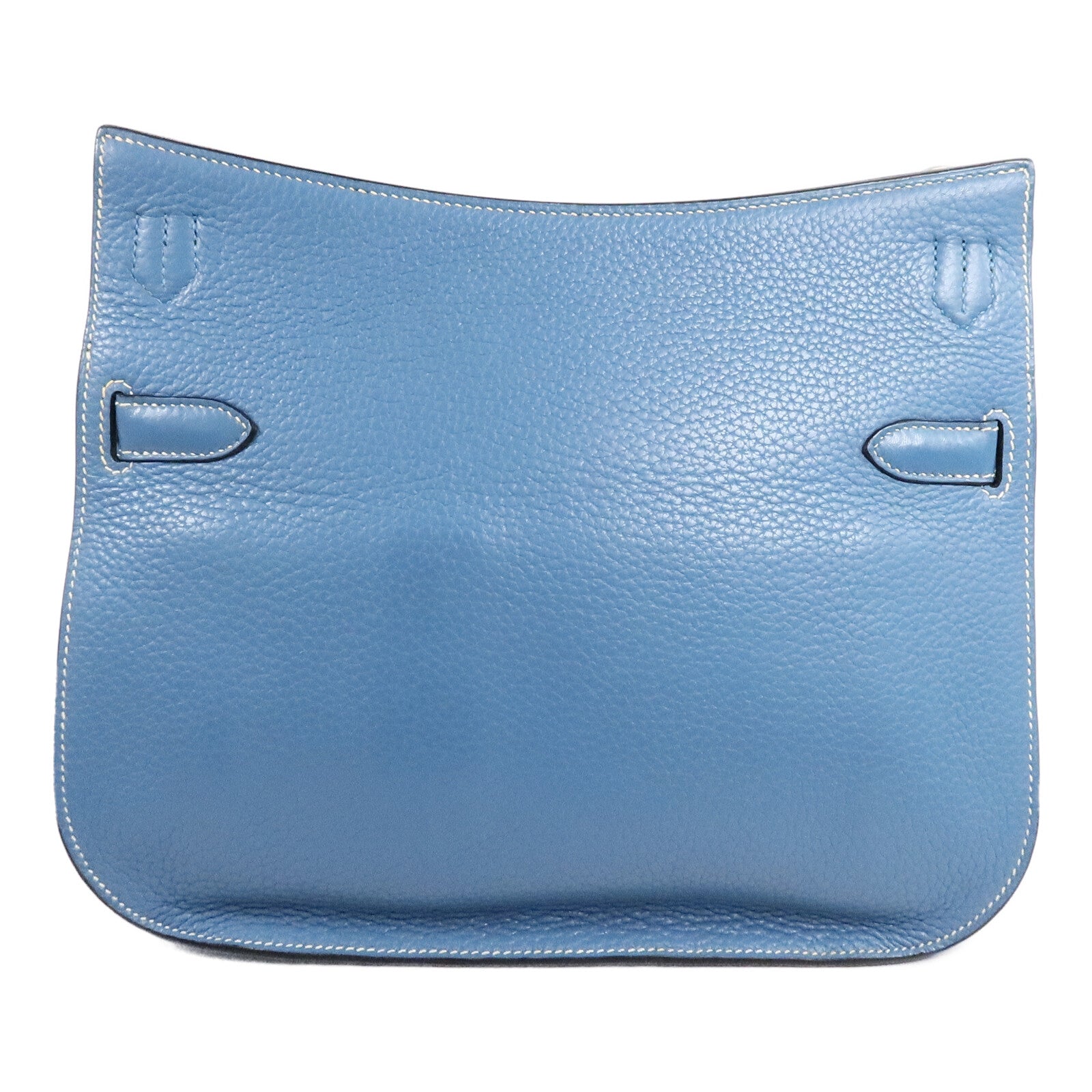 HERMES Togo皮革Jypsiere 28肩背袋Blue Jean