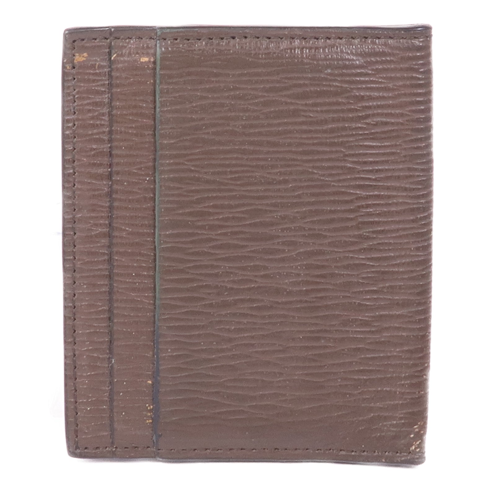 Salvatore Ferragamo 皮革Gancini Card Holder銀扣卡片套