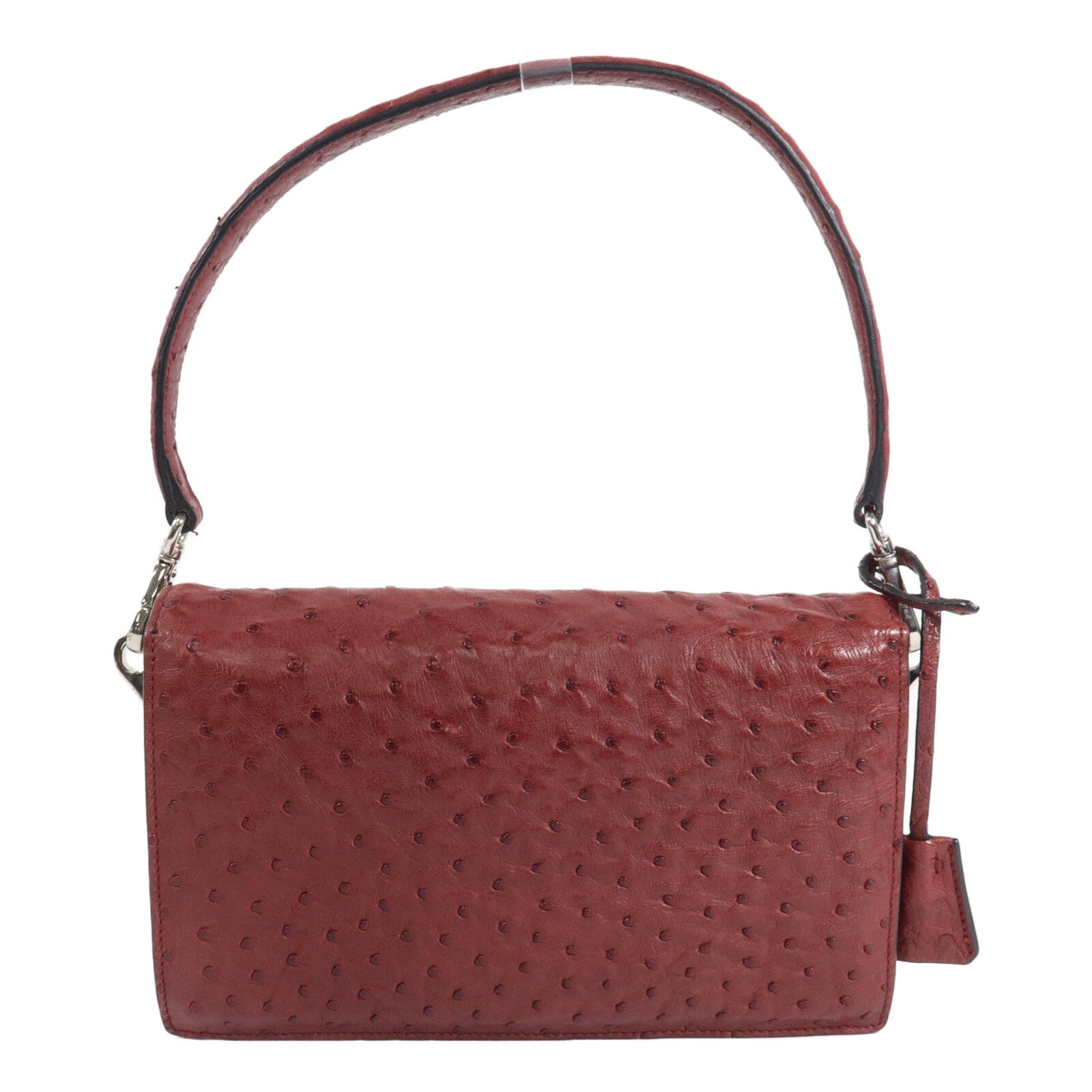 PRADA 鴕鳥皮革2 Way Shoulder手挽肩背兩用袋