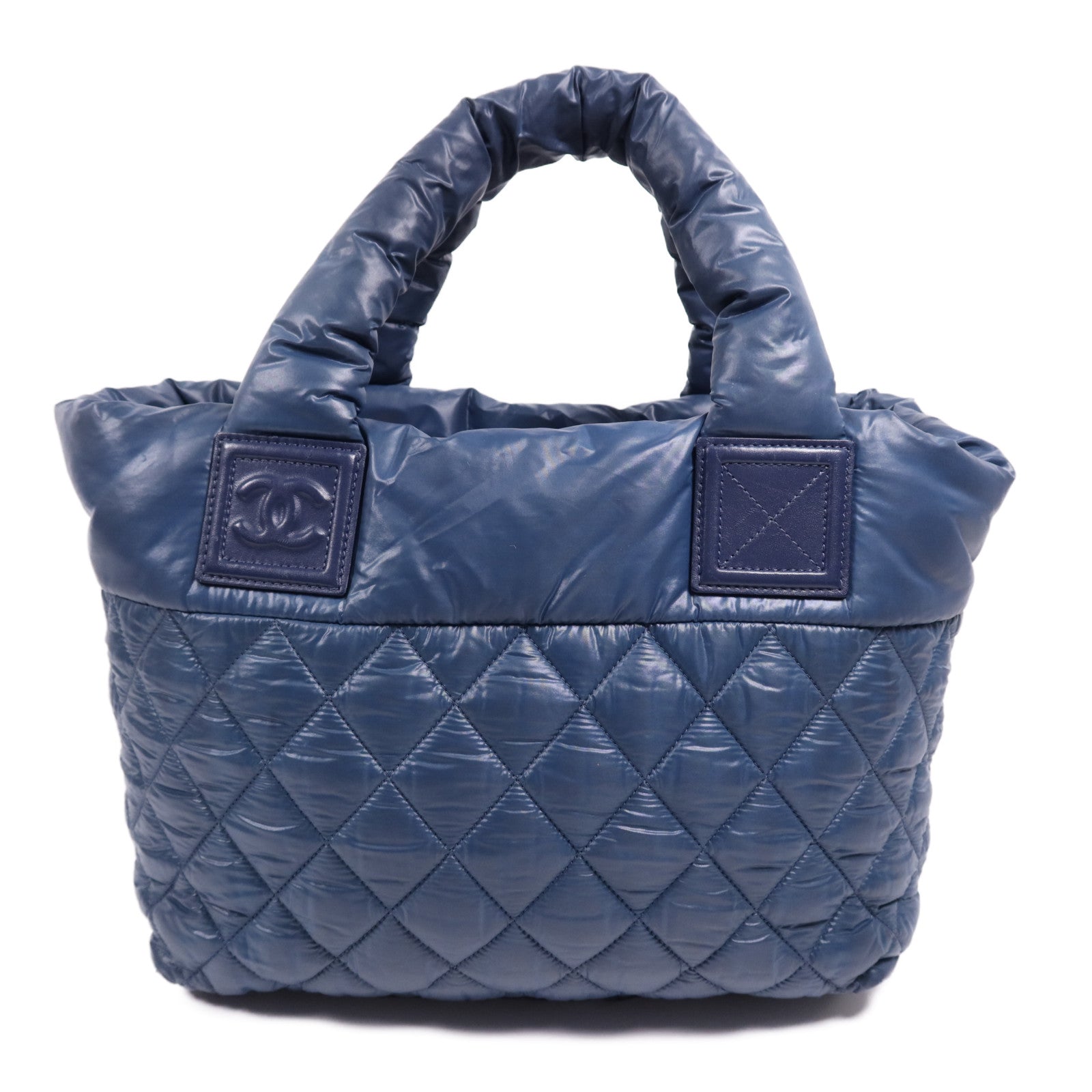 CHANEL 尼龍Coco Cocoon Small銀扣手挽袋