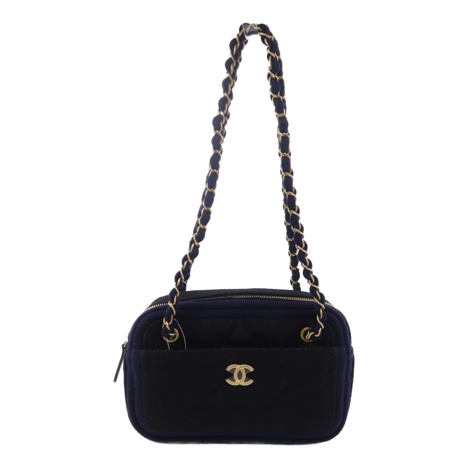 CHANEL 羊毛Camera Bag鏈帶肩背袋