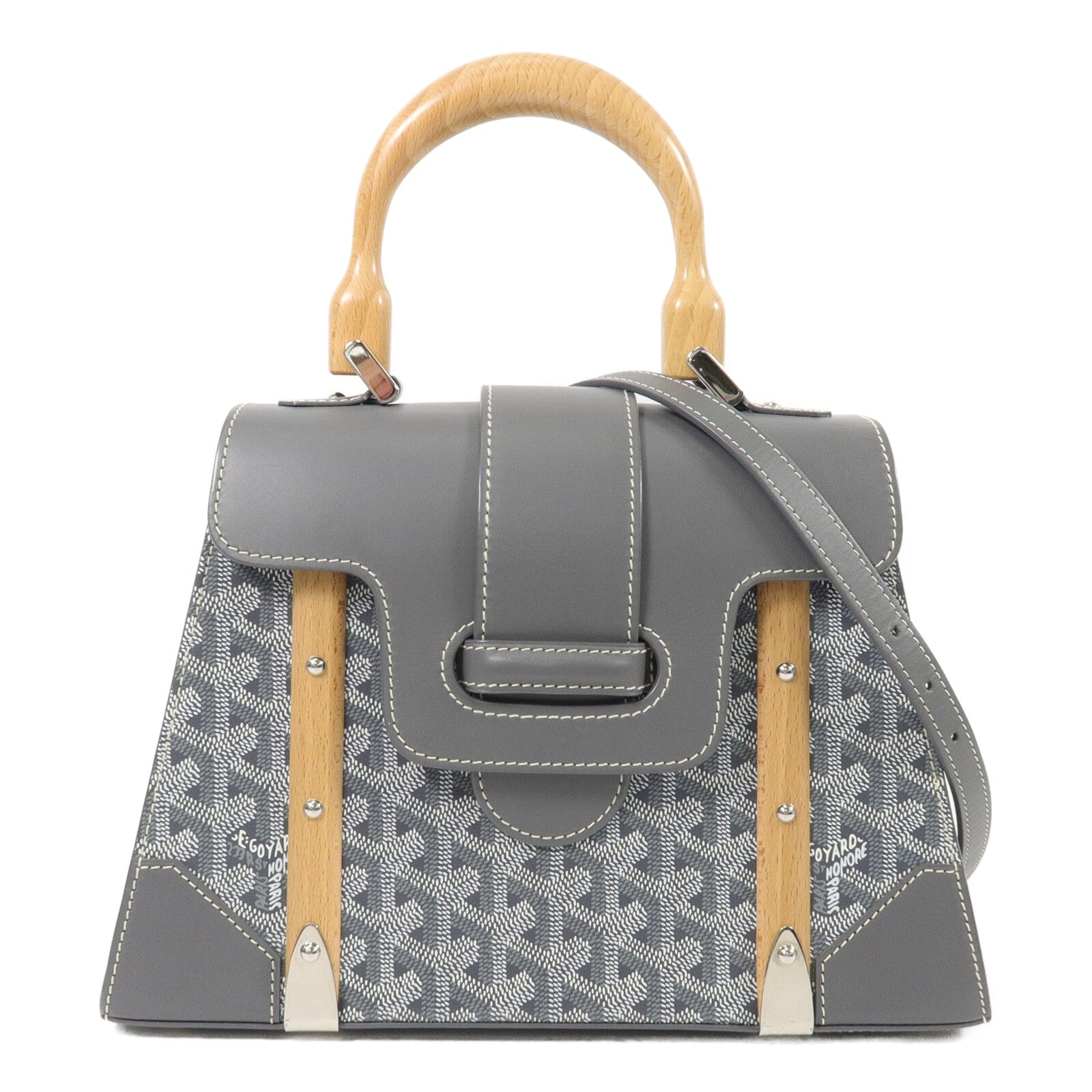 GOYARD 塗層帆布Saigon Structure PM手挽肩背兩用袋