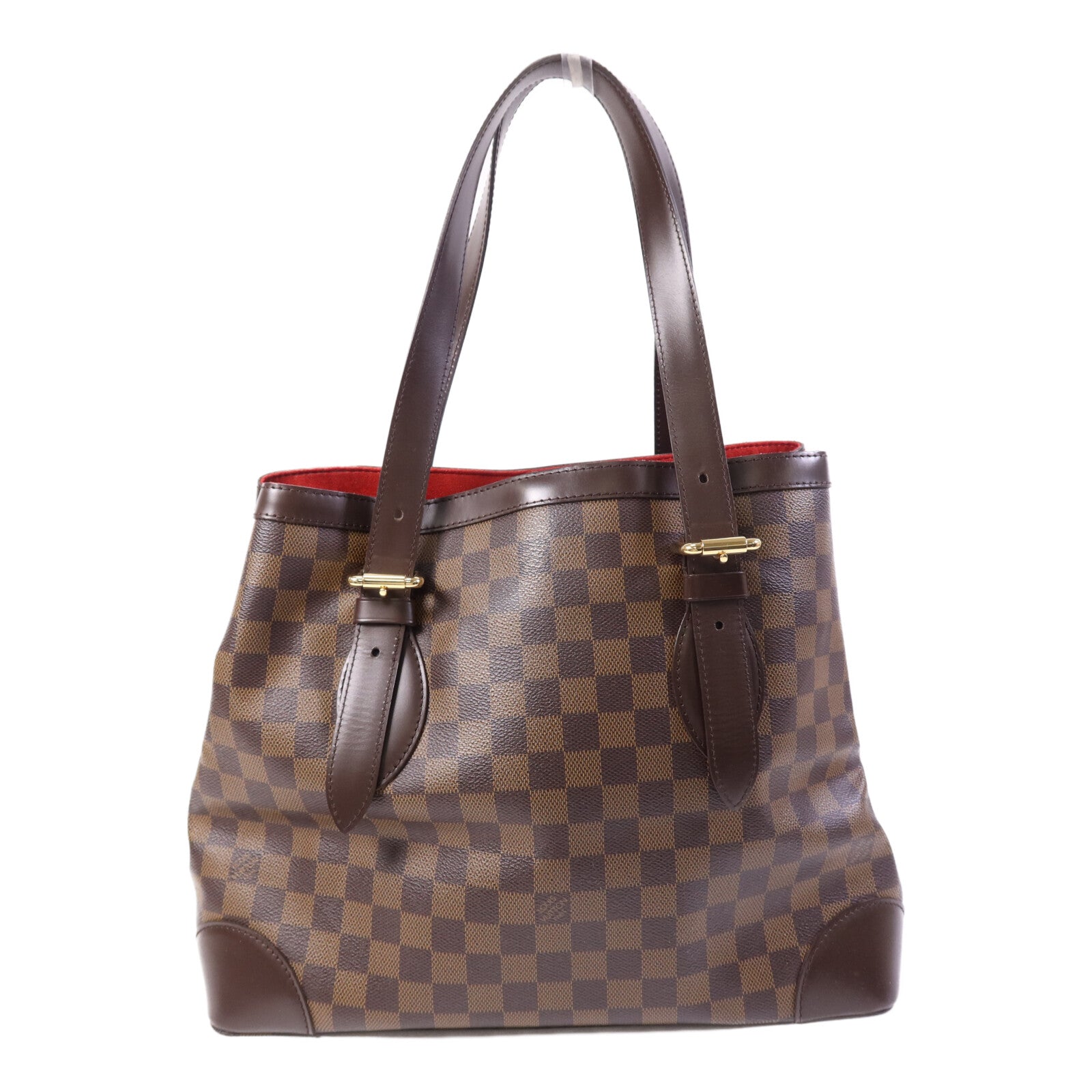 LOUIS VUITTON Damier Hampstead MM金扣手挽袋