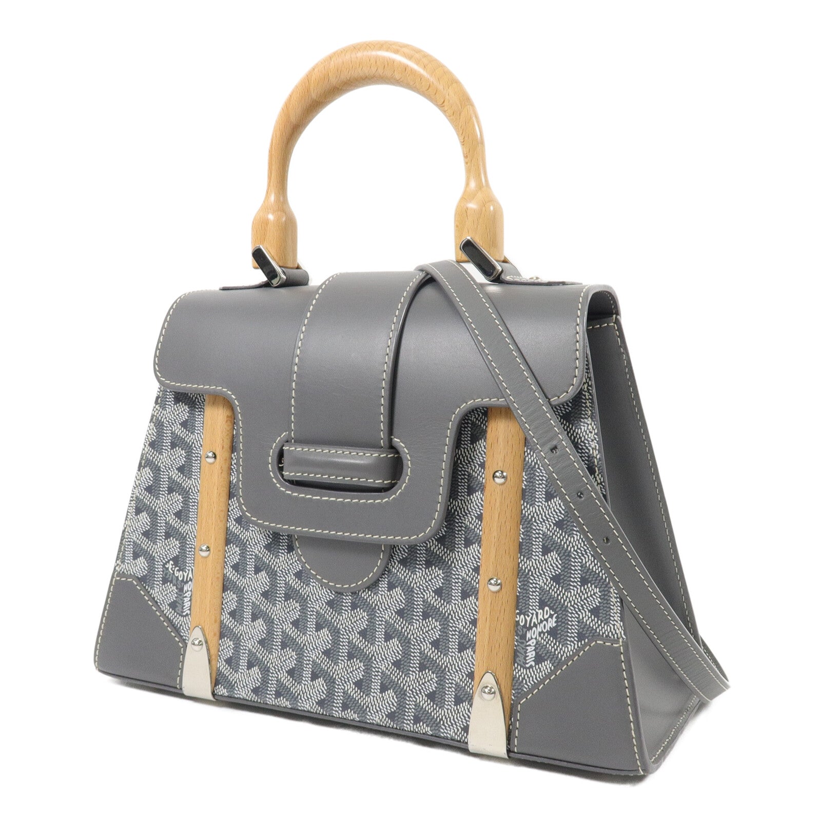 GOYARD 塗層帆布Saigon Structure PM手挽肩背兩用袋