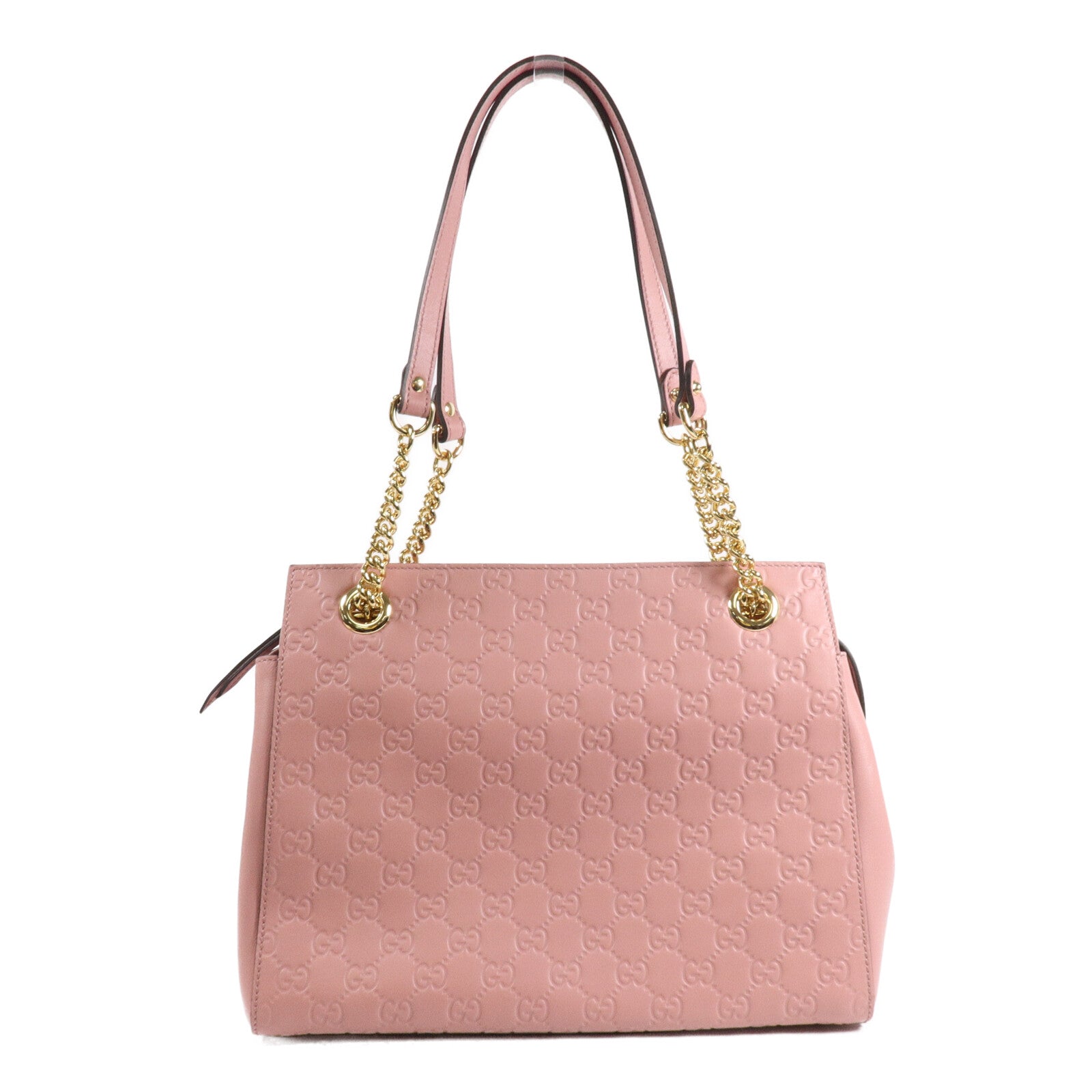 GUCCI 牛皮皮革Guccissima Chain Tote鏈帶肩背袋/手挽袋