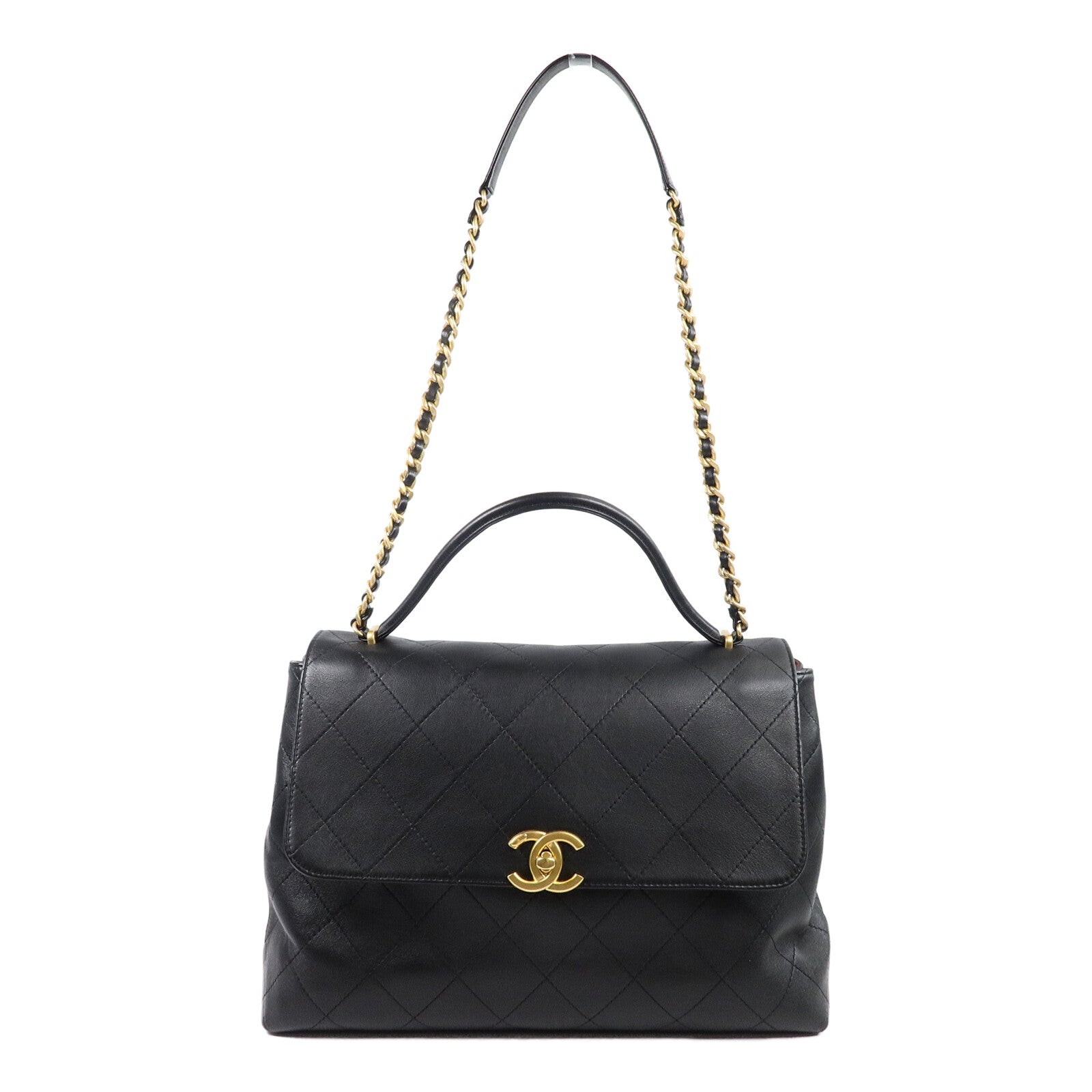 CHANEL 羊皮皮革Maxi Flap Bag手挽肩背兩用袋