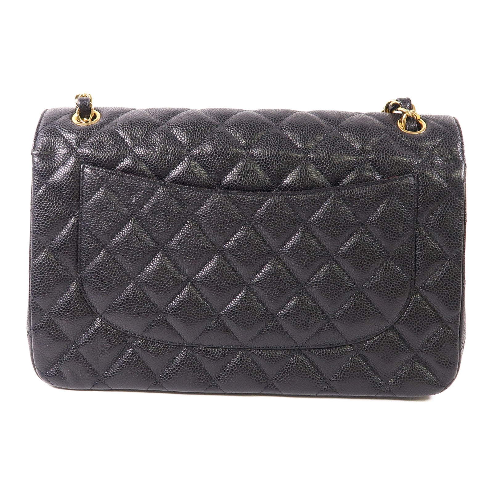 CHANEL 【激減優惠】牛皮皮革Large Classic金扣鏈帶肩背袋