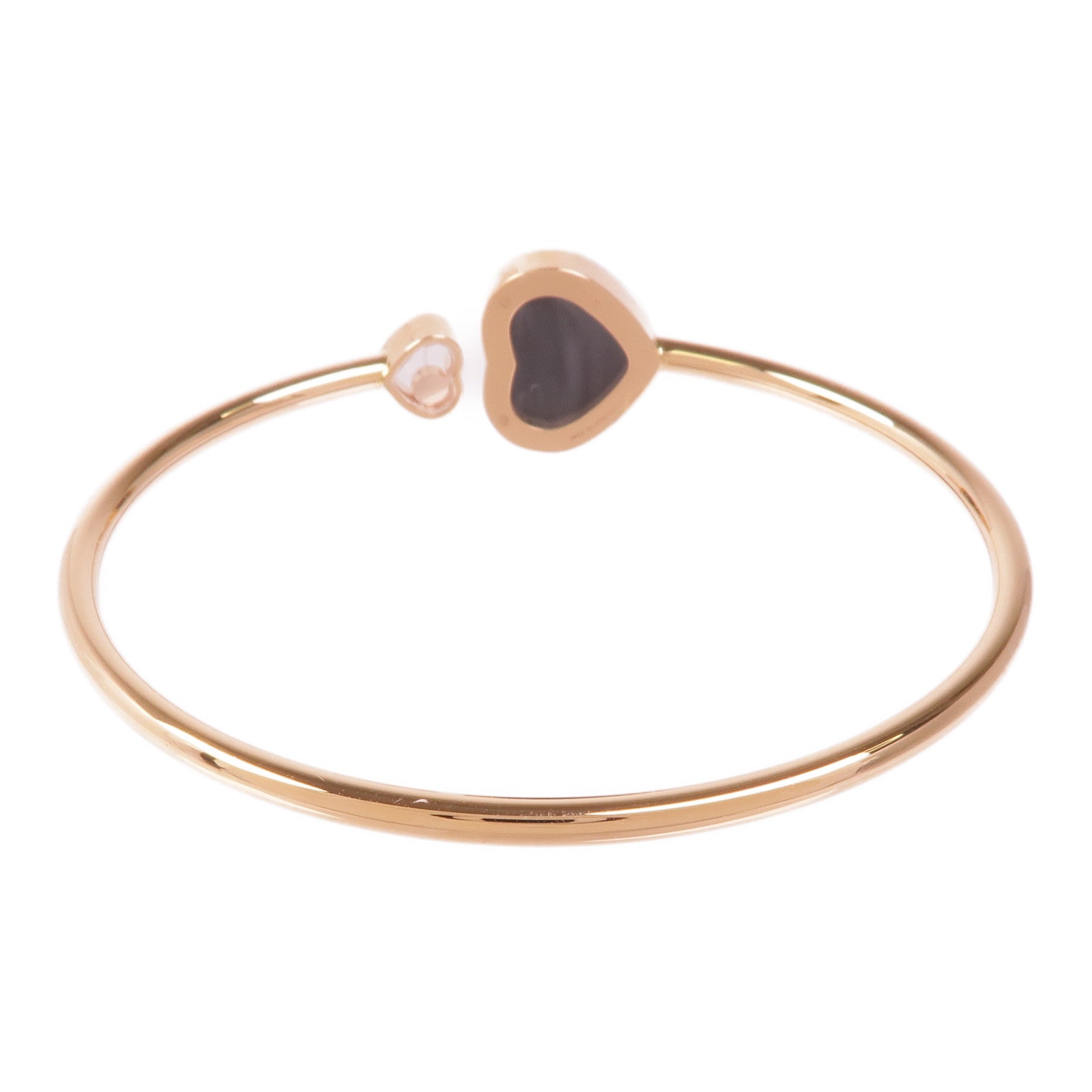 Chopard 18K玫瑰金Happy Heart Bracelet縞瑪瑙/鑽石手鐲