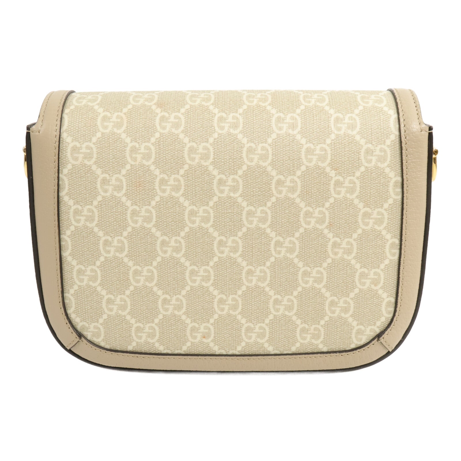 GUCCI 塗層帆布Horsebit 1955 Small Shoulder Bag肩背袋