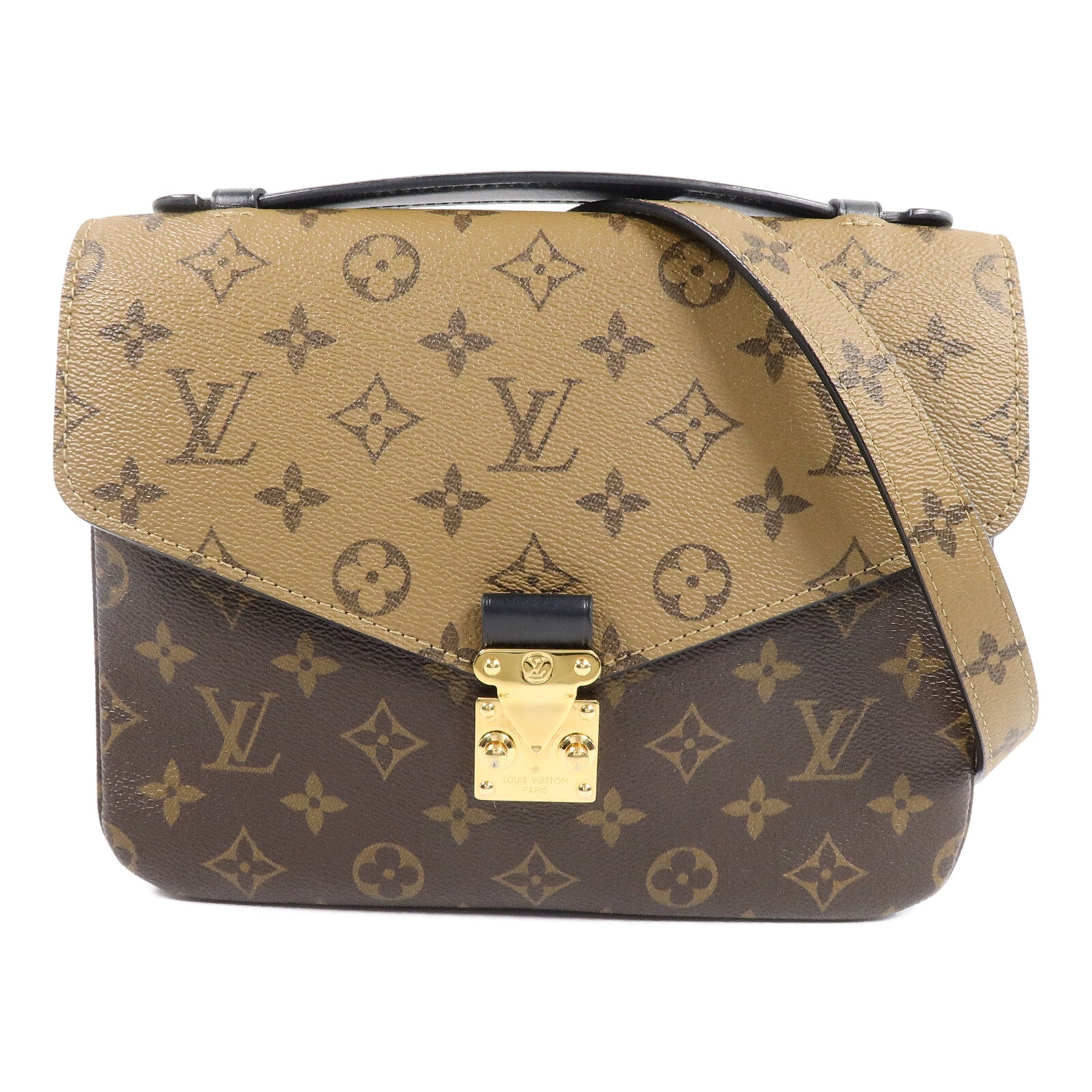 LOUIS VUITTON Monogram Reverse Pochette Metis手挽肩背兩用袋