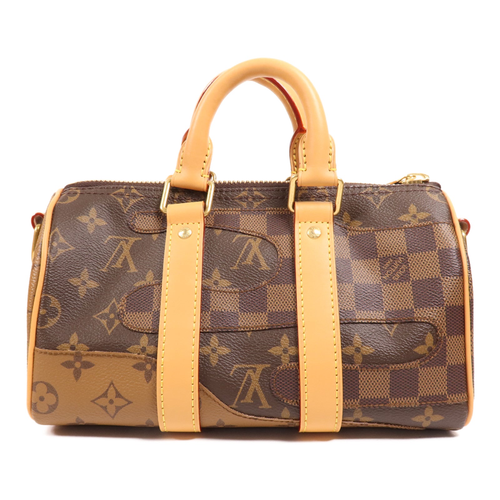 LOUIS VUITTON Monogram Keepall Bandouliere 25金扣手挽肩背兩用袋