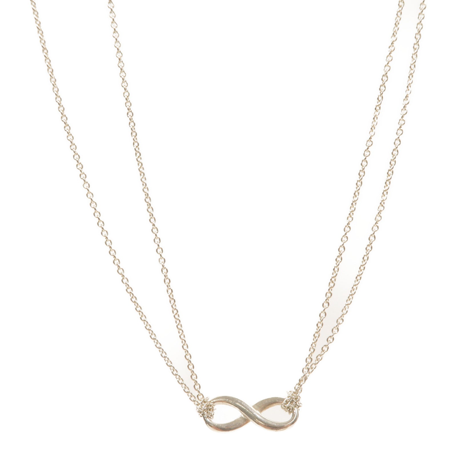 TIFFANY&CO 925純銀Infinity Necklace項鍊
