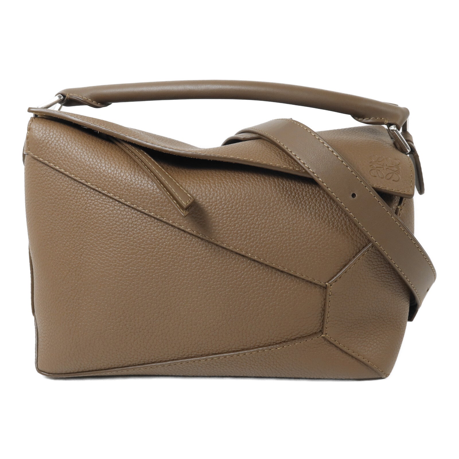 LOEWE 牛皮皮革Large Puzzle手挽肩背兩用袋