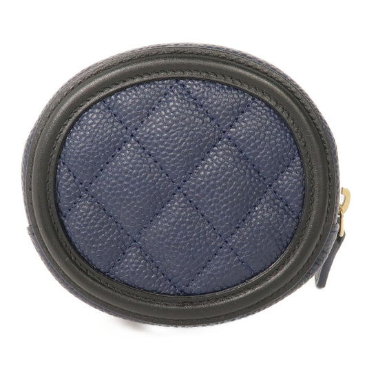 CHANEL 牛皮皮革Coin Case金扣零錢包