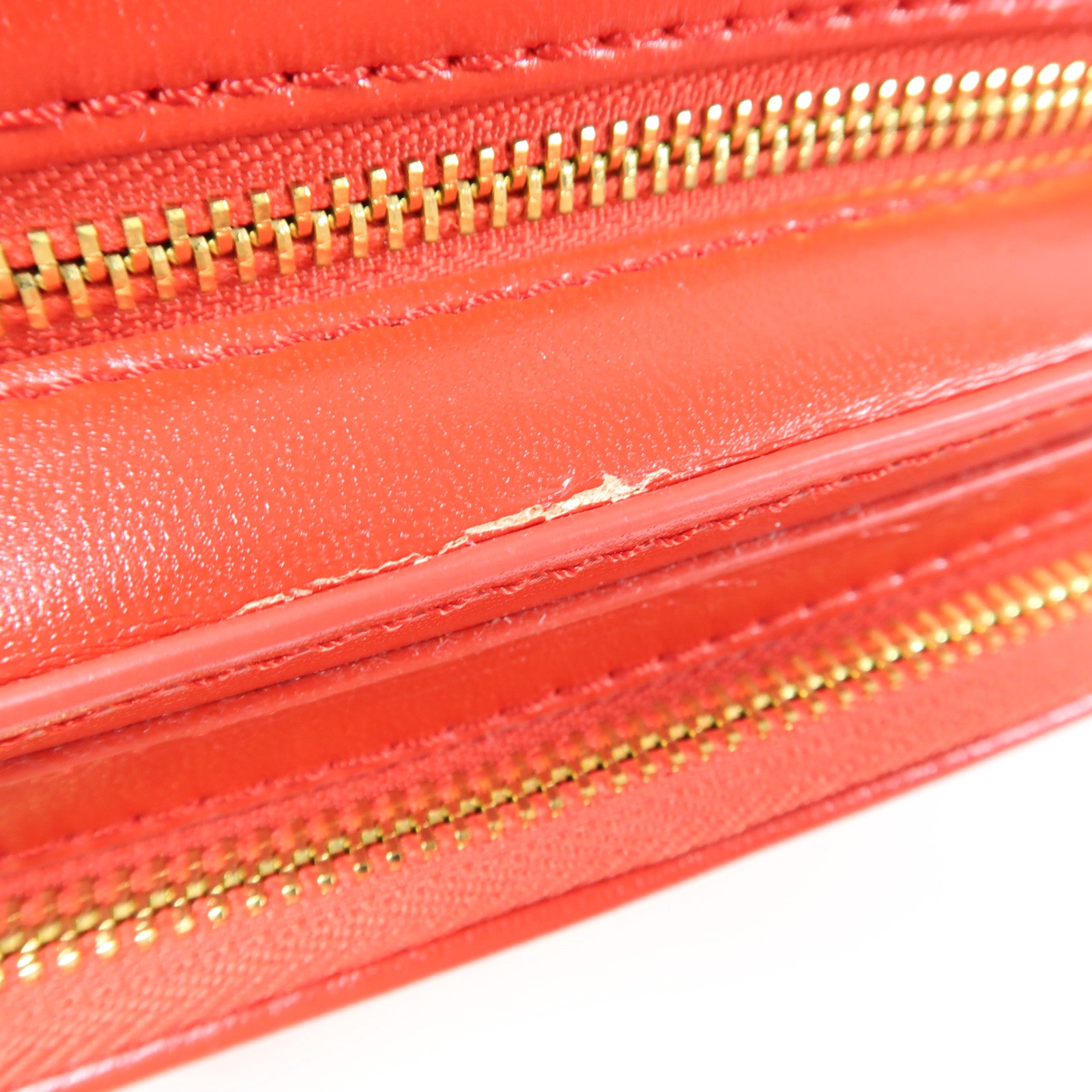 MOSCHINO 【激減優惠】菱格塗層帆布Shoudler Bag金扣肩背袋紅色