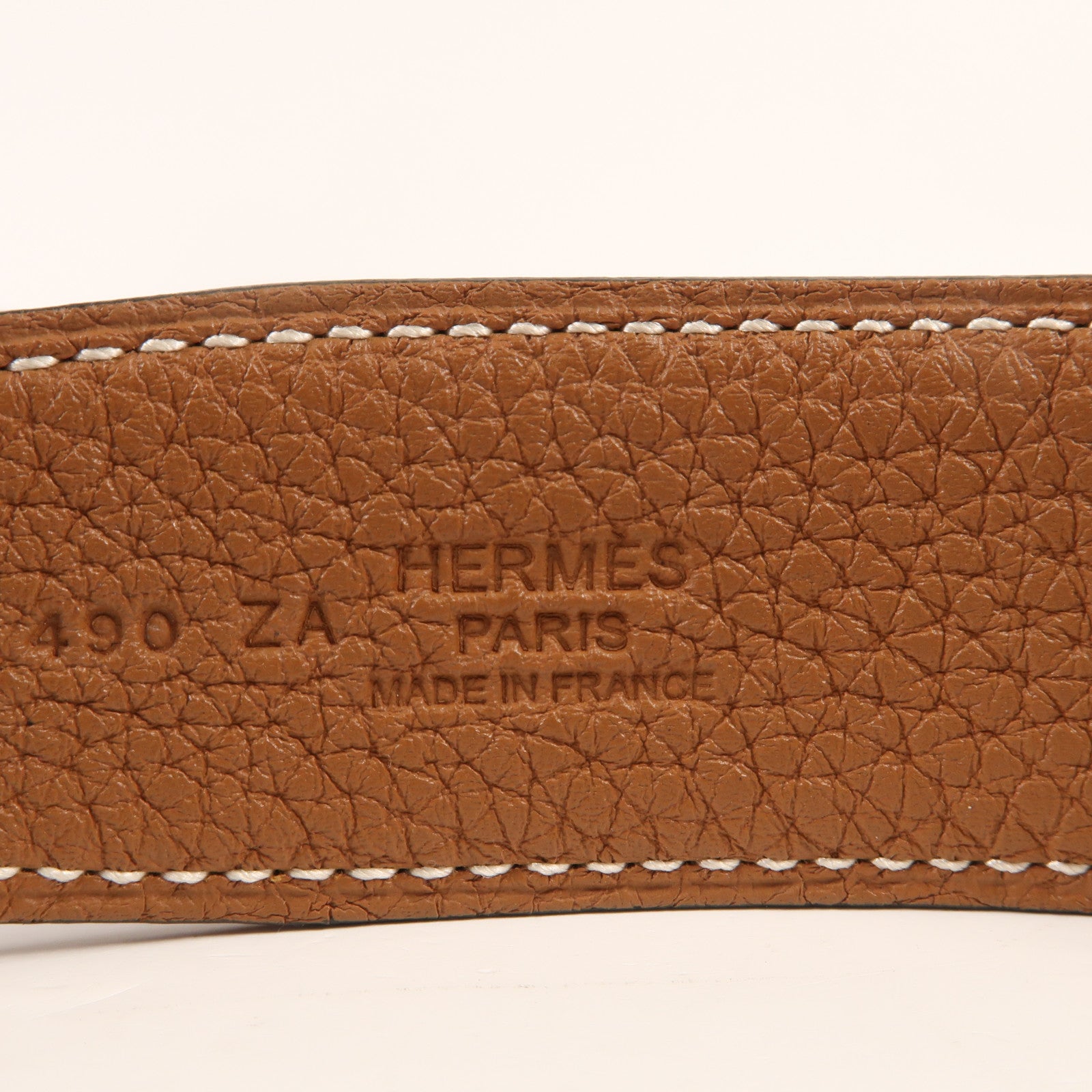 HERMES Clemence皮革H Belt金扣皮帶Noir